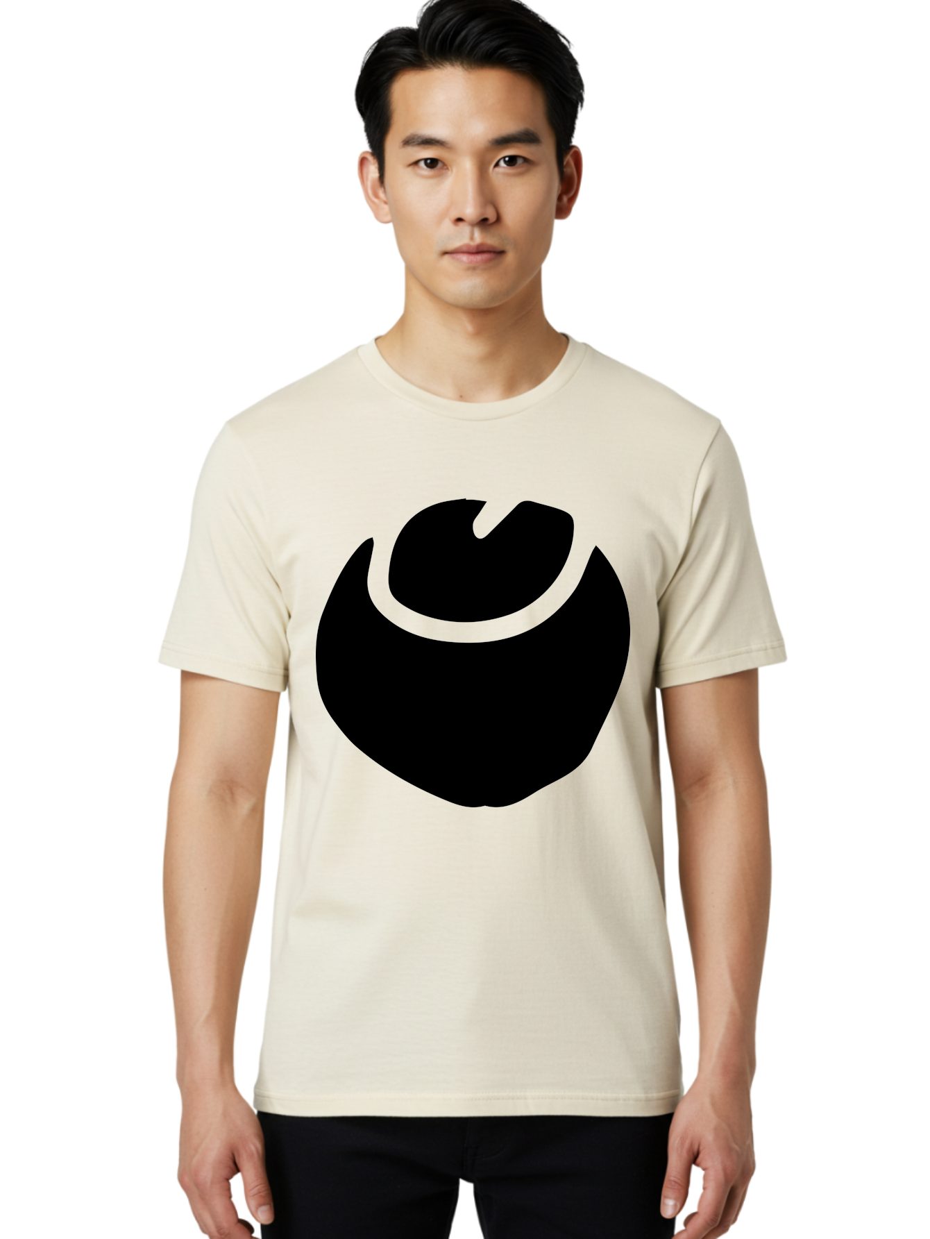 Black-Logo Men'S Graphic Tee, 100% Cotton, Comfortable Casual Summer Wear, Machine Washable, Flame Icon, Black Silhouette, Neon Green Outline, Bold Graphic, Abstract Symbol, Modern Design, Fire Emblem -  Aaa583