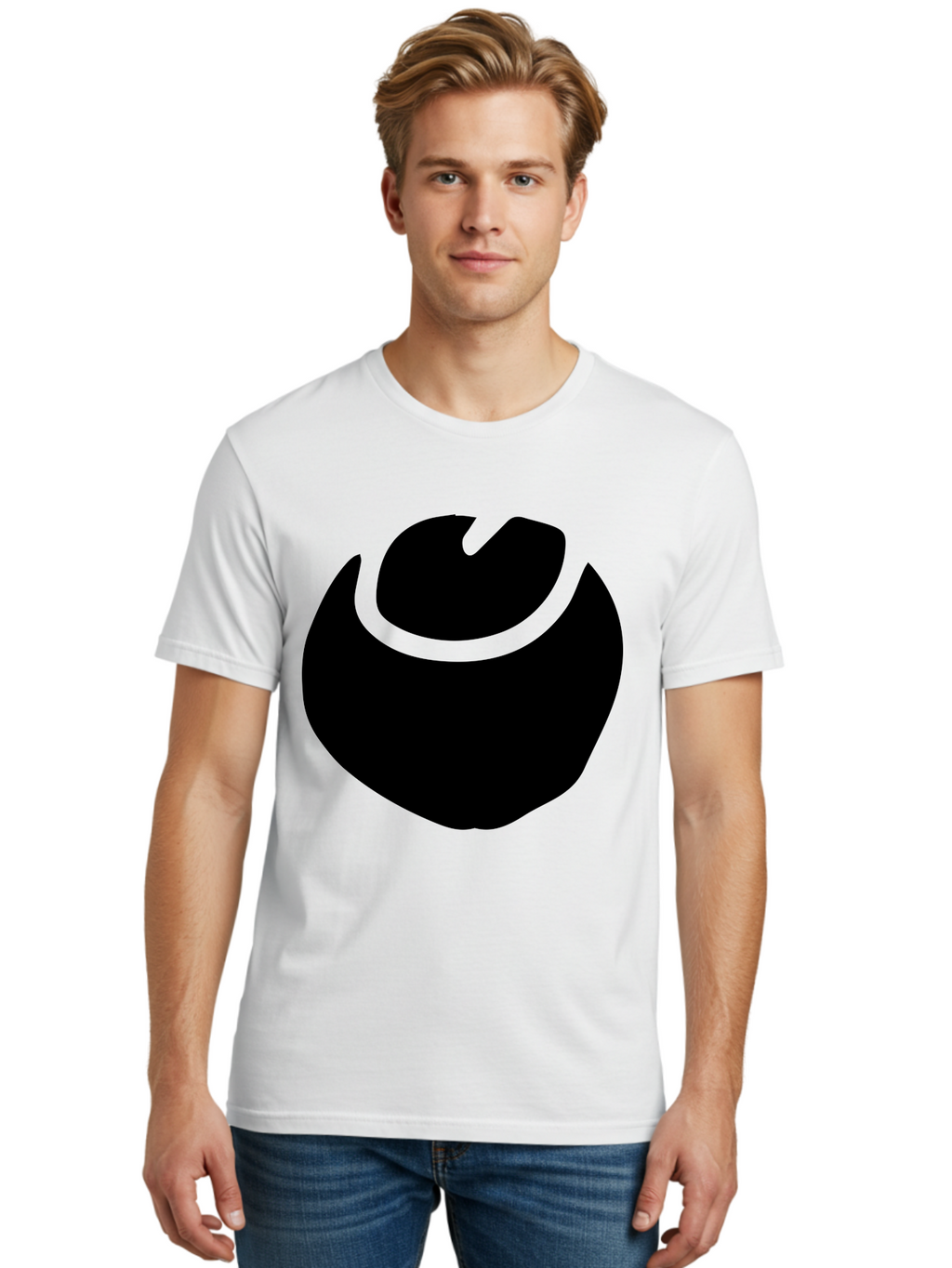Black-Logo Men'S Graphic Tee, 100% Cotton, Comfortable Casual Summer Wear, Machine Washable, Flame Icon, Black Silhouette, Neon Green Outline, Bold Graphic, Abstract Symbol, Modern Design, Fire Emblem -  Aaa583