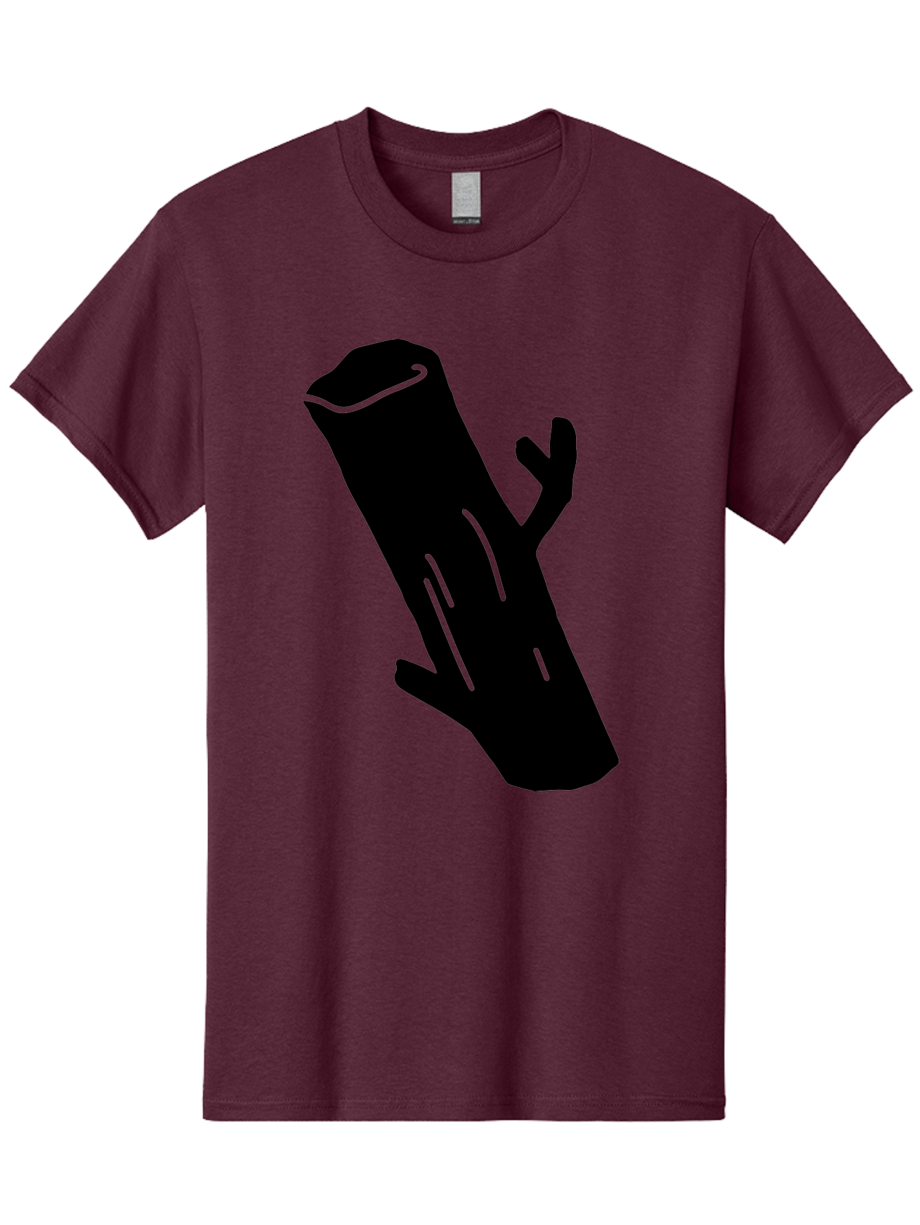 Cigar Men'S Graphic Tee, 100% Cotton, Comfortable Casual Summer Wear, Machine Washable, Tree Stump, Forest Floor, Natural Texture, Wooden Log, Branch Silhouette, Earthy Tones, Forest Scenery, Outdoor Environment -  Aaa587