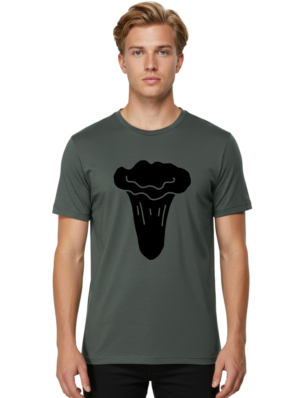 Ice-Cream-Cone Men'S Graphic Tee, 100% Cotton, Comfortable Casual Summer Wear, Machine Washable, Ice Cream Cone, Sweet Treat, Dessert Icon, Frozen Delight, Tasty Illustration, Simple Design, Minimalist Art, Neon Green Accents -  Aaa600