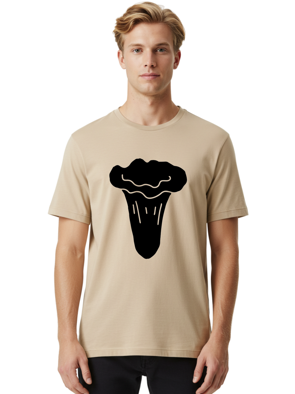 Ice-Cream-Cone Men'S Graphic Tee, 100% Cotton, Comfortable Casual Summer Wear, Machine Washable, Ice Cream Cone, Sweet Treat, Dessert Icon, Frozen Delight, Tasty Illustration, Simple Design, Minimalist Art, Neon Green Accents -  Aaa600