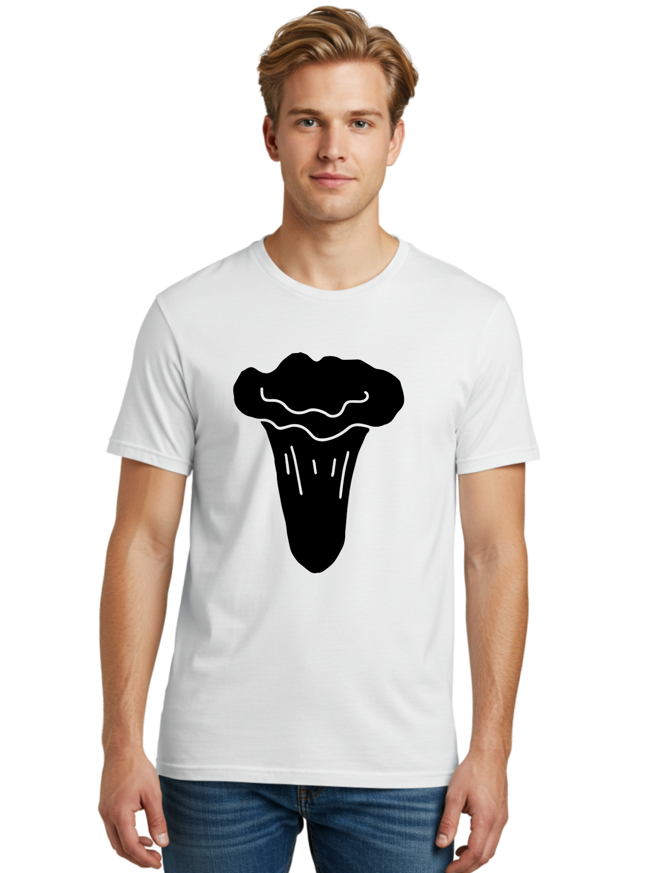 Ice-Cream-Cone Men'S Graphic Tee, 100% Cotton, Comfortable Casual Summer Wear, Machine Washable, Ice Cream Cone, Sweet Treat, Dessert Icon, Frozen Delight, Tasty Illustration, Simple Design, Minimalist Art, Neon Green Accents -  Aaa600