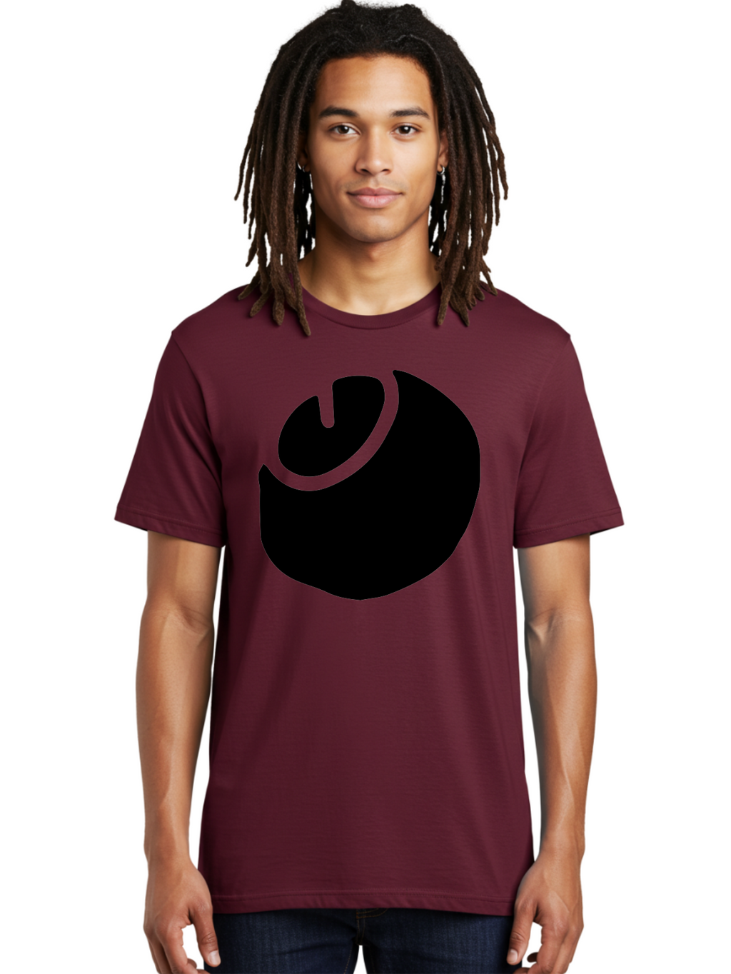 Steam-Logo Men'S Graphic Tee, 100% Cotton, Comfortable Casual Summer Wear, Machine Washable, Abstract Black Shape, Neon Green Outline, Modern Design, Futuristic Art, Bold Graphics, Minimalist Style, Creative Visuals -  Aaa611
