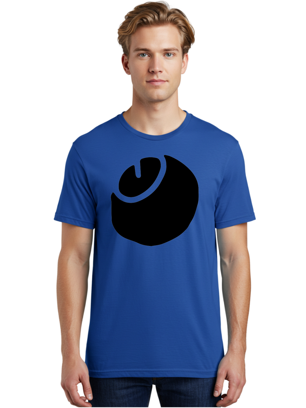 Steam-Logo Men'S Graphic Tee, 100% Cotton, Comfortable Casual Summer Wear, Machine Washable, Abstract Black Shape, Neon Green Outline, Modern Design, Futuristic Art, Bold Graphics, Minimalist Style, Creative Visuals -  Aaa611