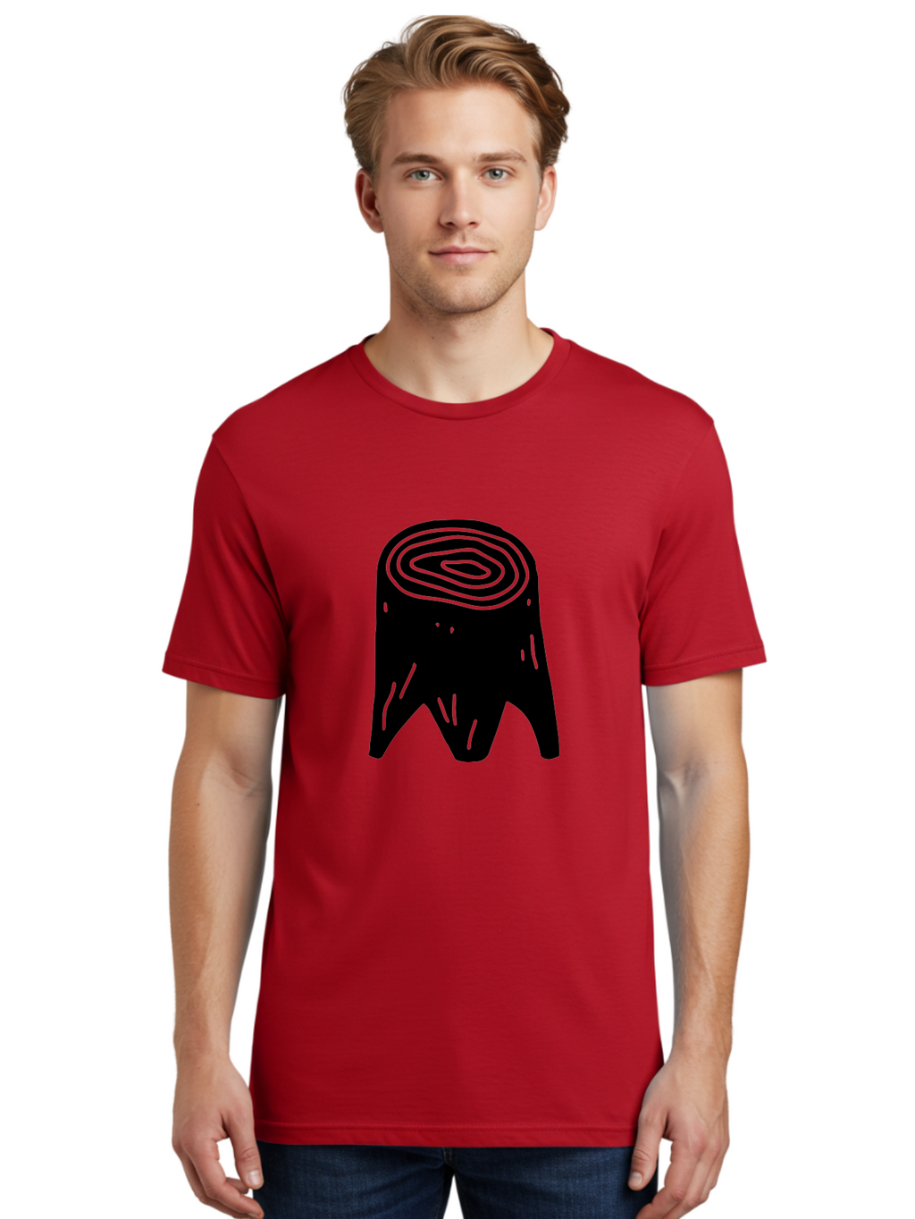 Tooth Men'S Graphic Tee, 100% Cotton, Comfortable Casual Summer Wear, Machine Washable, Black Tooth Silhouette, Dental Anatomy, Tooth Illustration, Abstract Tooth Design, Simple Graphics, Minimalist Art, Neon Green Outline, -  Aaa613
