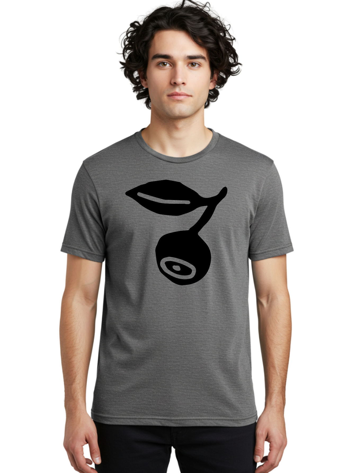 Whale Men'S Graphic Tee, 100% Cotton, Comfortable Casual Summer Wear, Machine Washable, Stylized Whale Silhouette, Abstract Art, Minimalist Design, Black And Green Color Scheme, Ocean Creature, Sea Animal, Modern Illustration, Simple Shapes -  Aaa617