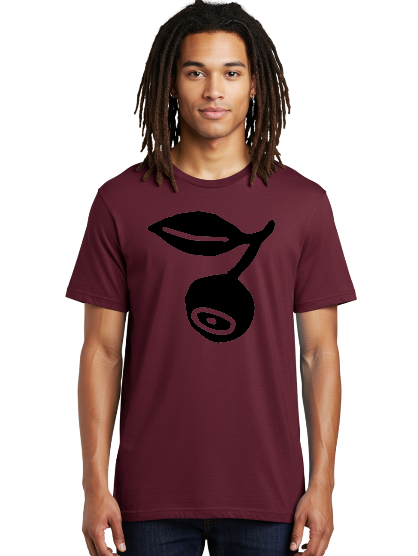 Whale Men'S Graphic Tee, 100% Cotton, Comfortable Casual Summer Wear, Machine Washable, Stylized Whale Silhouette, Abstract Art, Minimalist Design, Black And Green Color Scheme, Ocean Creature, Sea Animal, Modern Illustration, Simple Shapes -  Aaa617
