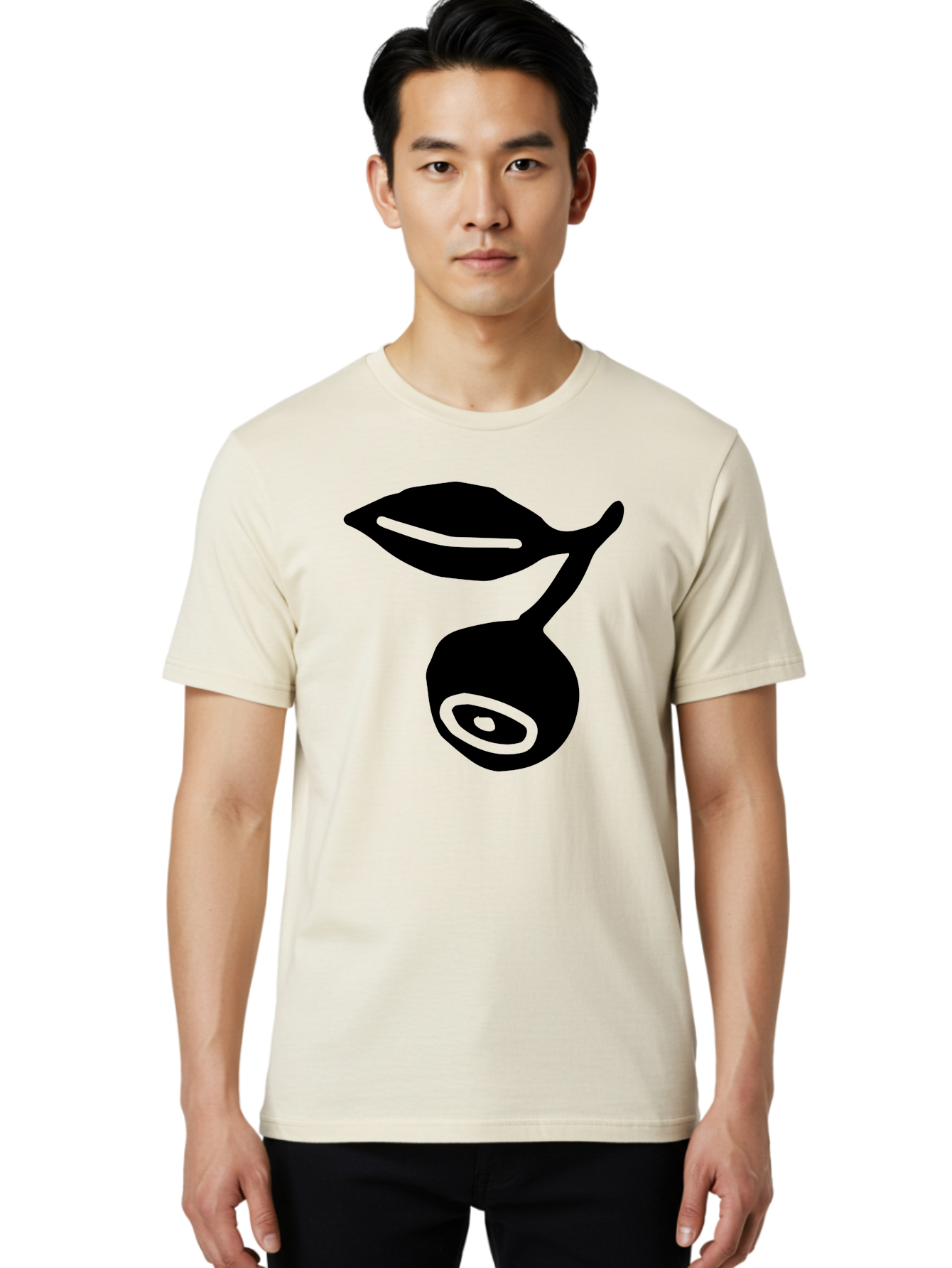 Whale Men'S Graphic Tee, 100% Cotton, Comfortable Casual Summer Wear, Machine Washable, Stylized Whale Silhouette, Abstract Art, Minimalist Design, Black And Green Color Scheme, Ocean Creature, Sea Animal, Modern Illustration, Simple Shapes -  Aaa617