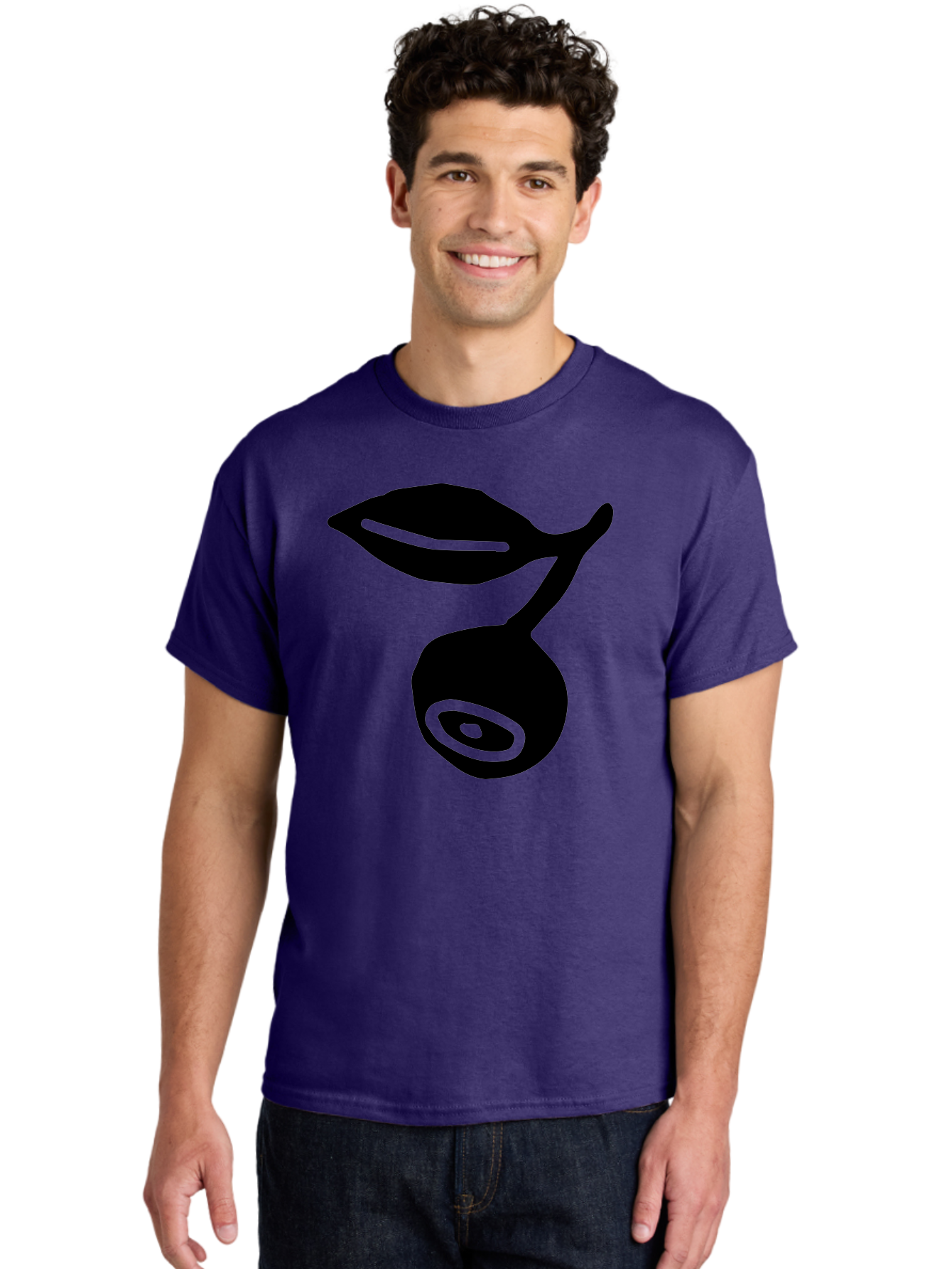 Whale Men'S Graphic Tee, 100% Cotton, Comfortable Casual Summer Wear, Machine Washable, Stylized Whale Silhouette, Abstract Art, Minimalist Design, Black And Green Color Scheme, Ocean Creature, Sea Animal, Modern Illustration, Simple Shapes -  Aaa617