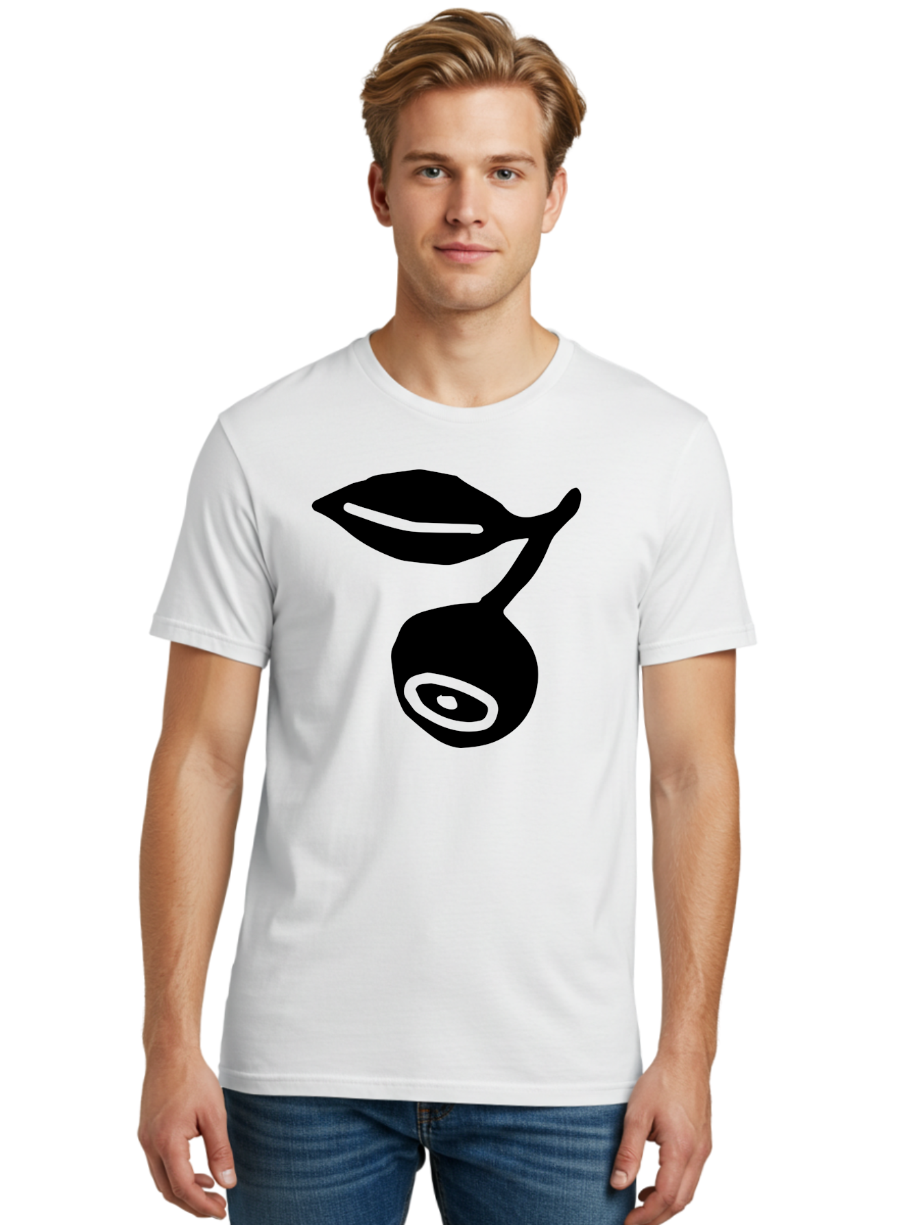 Whale Men'S Graphic Tee, 100% Cotton, Comfortable Casual Summer Wear, Machine Washable, Stylized Whale Silhouette, Abstract Art, Minimalist Design, Black And Green Color Scheme, Ocean Creature, Sea Animal, Modern Illustration, Simple Shapes -  Aaa617