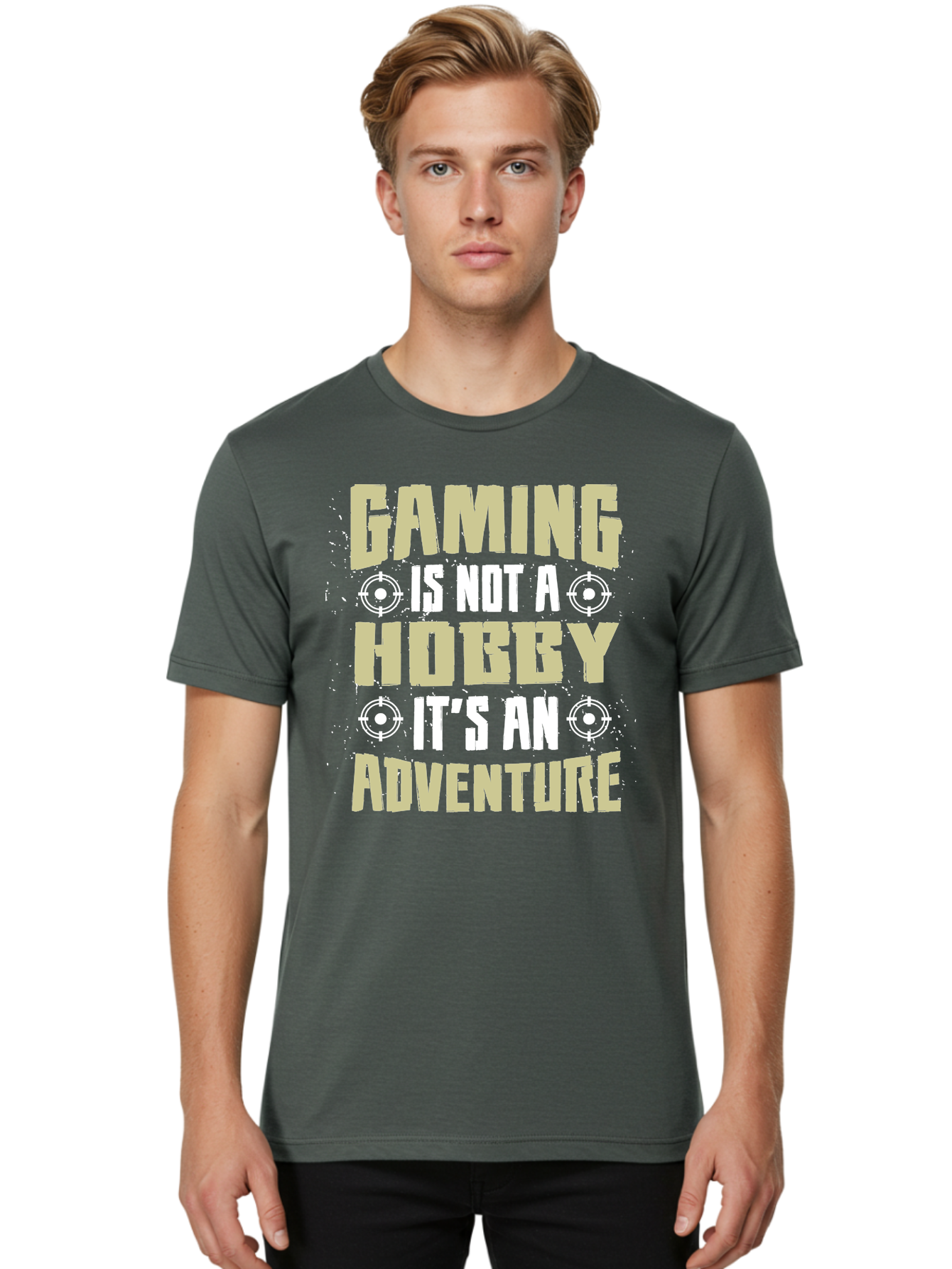 Gaming-Is-Not-A-Hobby Men'S Graphic Tee, 100% Cotton, Comfortable Casual Summer Wear, Machine Washable, Gaming Adventure, Video Games, Gaming Culture, Gamer Lifestyle, Fun Activities, Recreational Gaming, Entertainment, Gaming Community, -  Aaa640