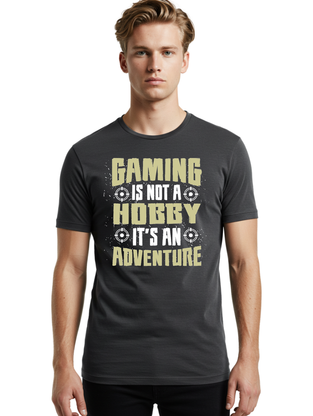 Gaming-Is-Not-A-Hobby Men'S Graphic Tee, 100% Cotton, Comfortable Casual Summer Wear, Machine Washable, Gaming Adventure, Video Games, Gaming Culture, Gamer Lifestyle, Fun Activities, Recreational Gaming, Entertainment, Gaming Community, -  Aaa640