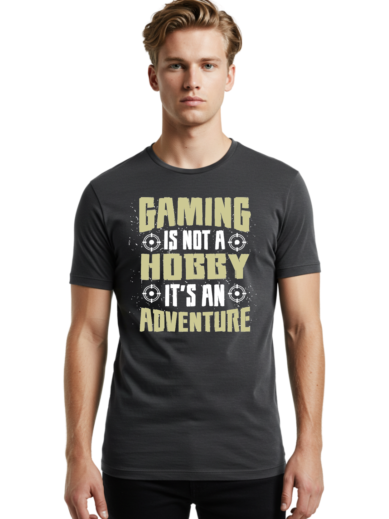 Gaming-Is-Not-A-Hobby Men'S Graphic Tee, 100% Cotton, Comfortable Casual Summer Wear, Machine Washable, Gaming Adventure, Video Games, Gaming Culture, Gamer Lifestyle, Fun Activities, Recreational Gaming, Entertainment, Gaming Community, -  Aaa640