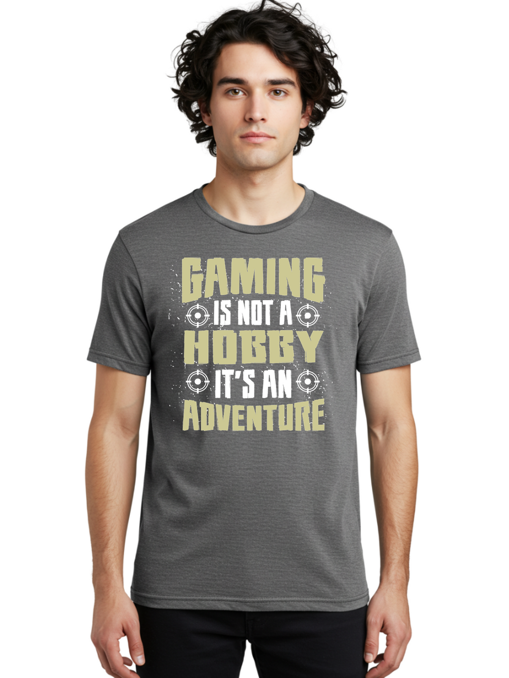 Gaming-Is-Not-A-Hobby Men'S Graphic Tee, 100% Cotton, Comfortable Casual Summer Wear, Machine Washable, Gaming Adventure, Video Games, Gaming Culture, Gamer Lifestyle, Fun Activities, Recreational Gaming, Entertainment, Gaming Community, -  Aaa640