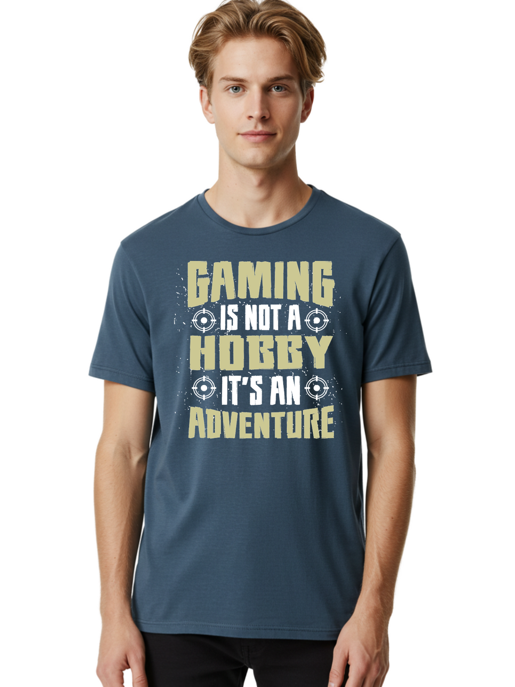 Gaming-Is-Not-A-Hobby Men'S Graphic Tee, 100% Cotton, Comfortable Casual Summer Wear, Machine Washable, Gaming Adventure, Video Games, Gaming Culture, Gamer Lifestyle, Fun Activities, Recreational Gaming, Entertainment, Gaming Community, -  Aaa640