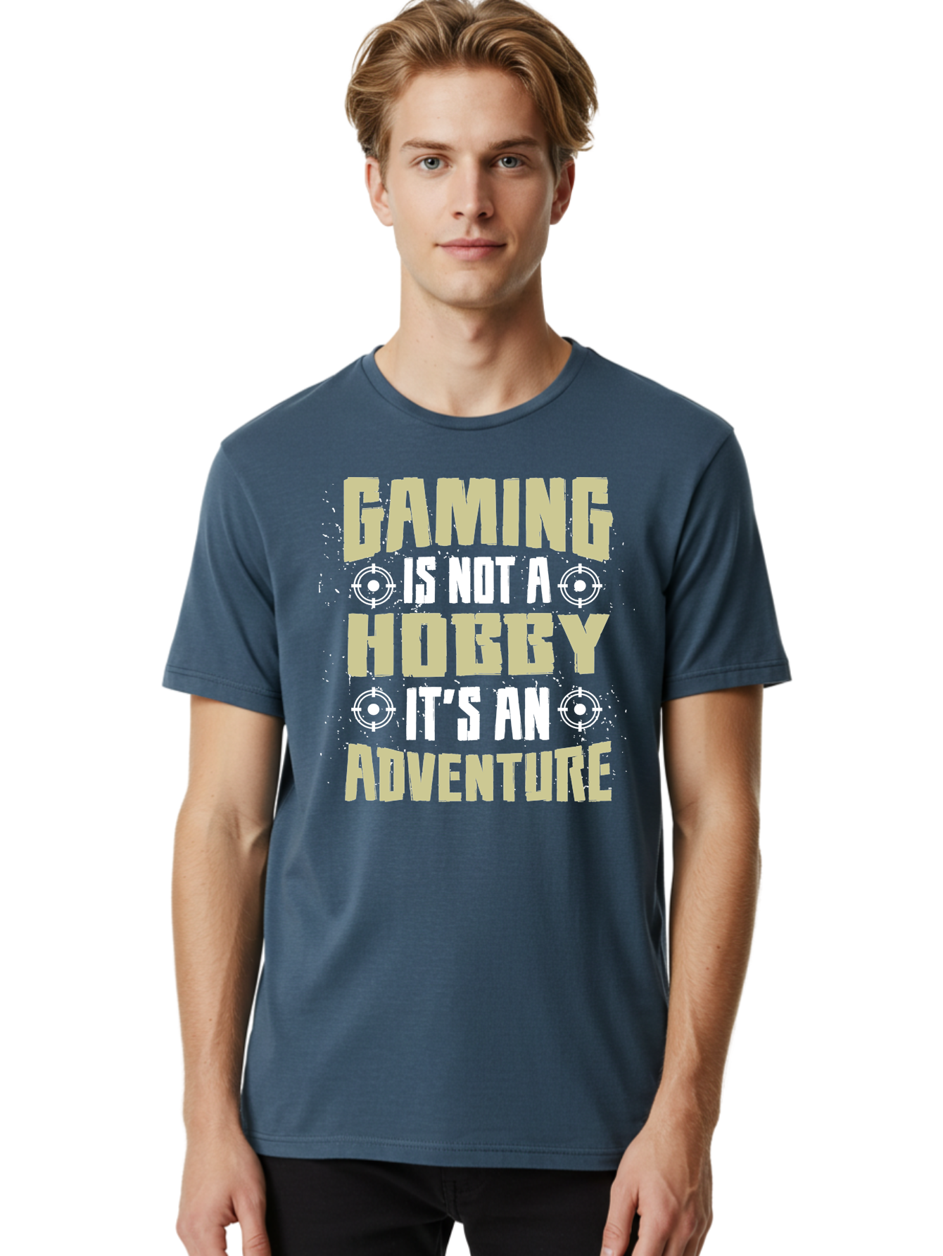 Gaming-Is-Not-A-Hobby Men'S Graphic Tee, 100% Cotton, Comfortable Casual Summer Wear, Machine Washable, Gaming Adventure, Video Games, Gaming Culture, Gamer Lifestyle, Fun Activities, Recreational Gaming, Entertainment, Gaming Community, -  Aaa640