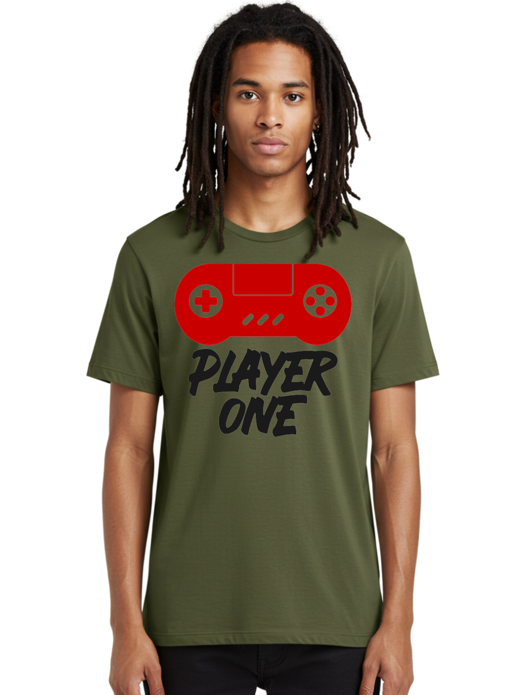 Player-One Men'S Graphic Tee, 100% Cotton, Comfortable Casual Summer Wear, Machine Washable, Retro Video Game, Vintage Gaming, Player One, Classic Console, Gaming Nostalgia, Pixel Art, Retro Aesthetic, Graphic Design -  Aaa657