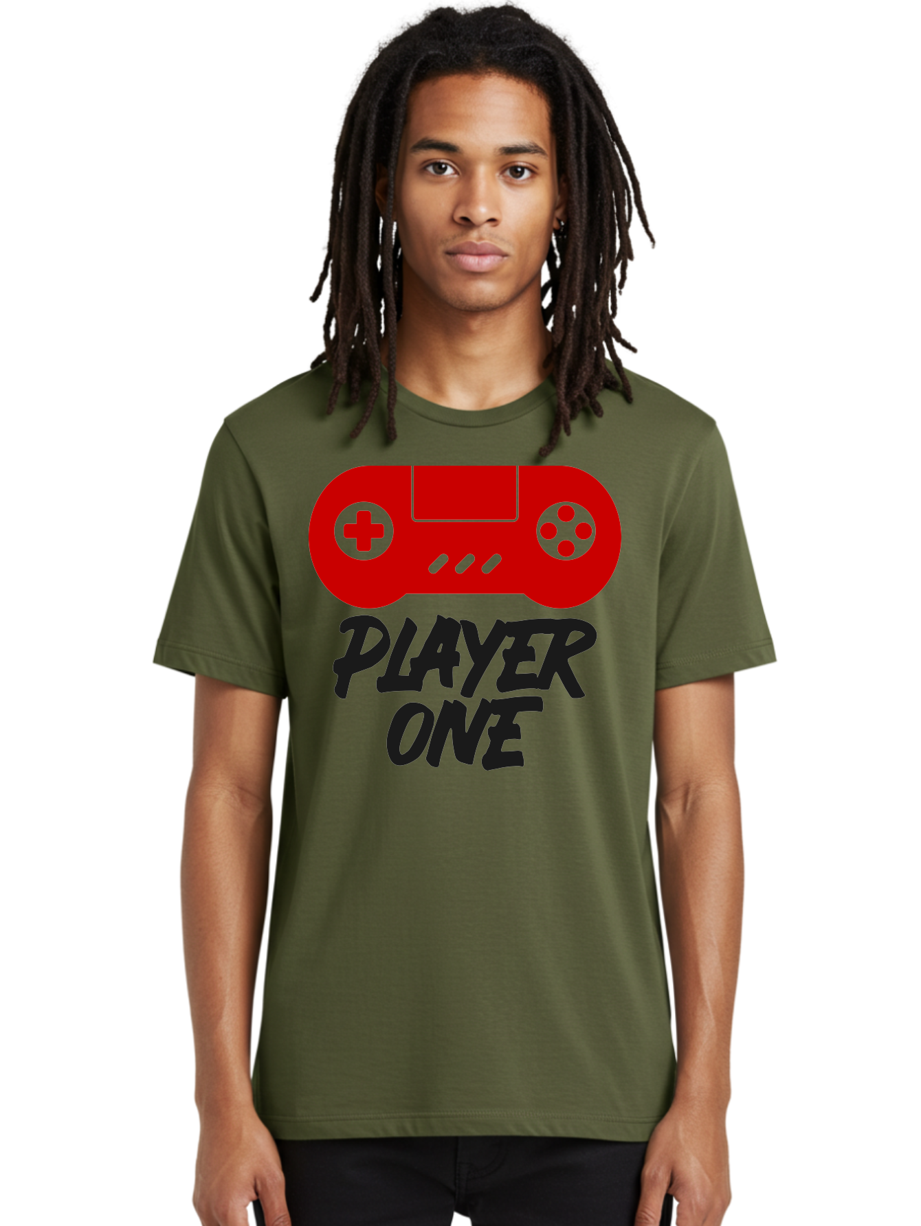 Player-One Men'S Graphic Tee, 100% Cotton, Comfortable Casual Summer Wear, Machine Washable, Retro Video Game, Vintage Gaming, Player One, Classic Console, Gaming Nostalgia, Pixel Art, Retro Aesthetic, Graphic Design -  Aaa657