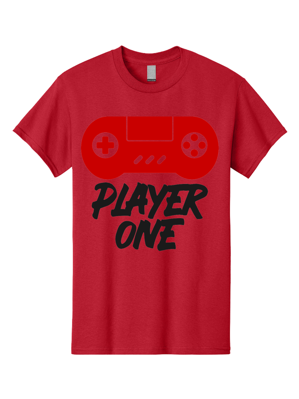 Player-One Men'S Graphic Tee, 100% Cotton, Comfortable Casual Summer Wear, Machine Washable, Retro Video Game, Vintage Gaming, Player One, Classic Console, Gaming Nostalgia, Pixel Art, Retro Aesthetic, Graphic Design -  Aaa657