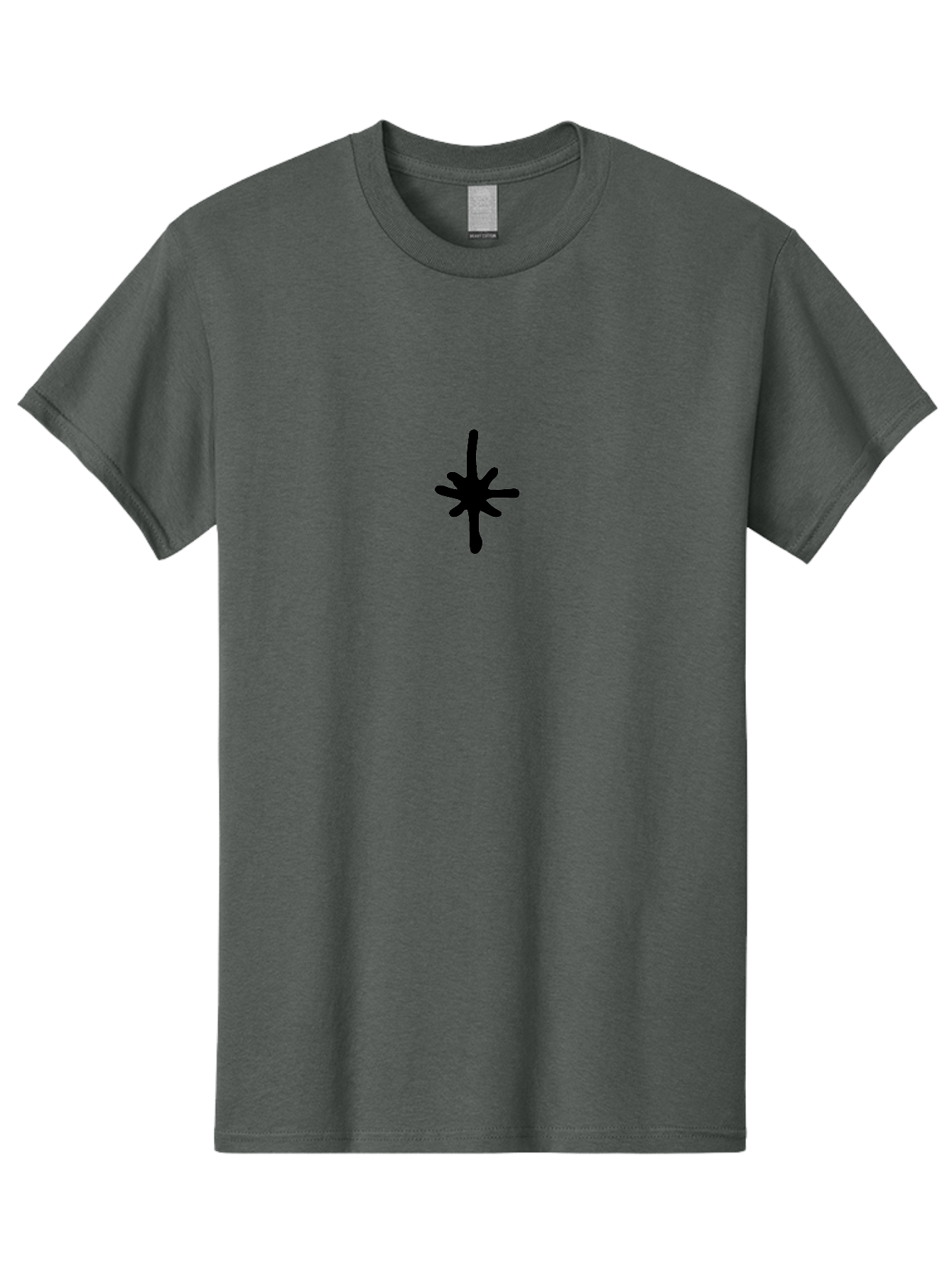 Asterisk-1 Men'S Graphic Tee, 100% Cotton, Comfortable Casual Summer Wear, Machine Washable, Black Asterisk Symbol, Simple Design, Graphic Element, Minimalist Art, Abstract Shape, Symbol, Typography -  Aaa744