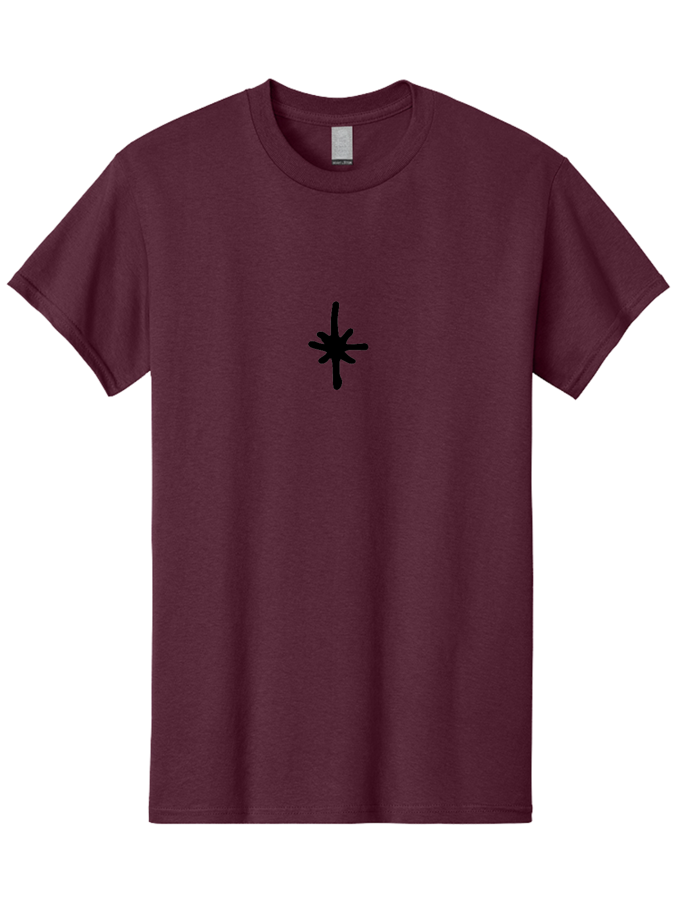 Asterisk-1 Men'S Graphic Tee, 100% Cotton, Comfortable Casual Summer Wear, Machine Washable, Black Asterisk Symbol, Simple Design, Graphic Element, Minimalist Art, Abstract Shape, Symbol, Typography -  Aaa744