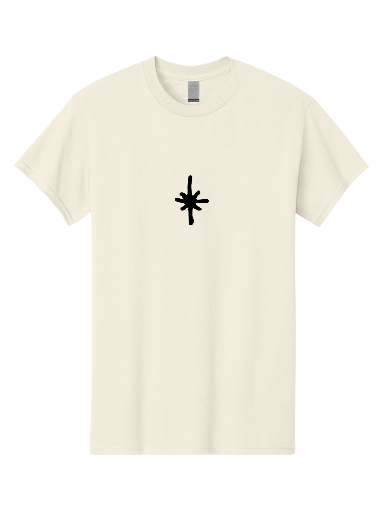 Asterisk-1 Men'S Graphic Tee, 100% Cotton, Comfortable Casual Summer Wear, Machine Washable, Black Asterisk Symbol, Simple Design, Graphic Element, Minimalist Art, Abstract Shape, Symbol, Typography -  Aaa744