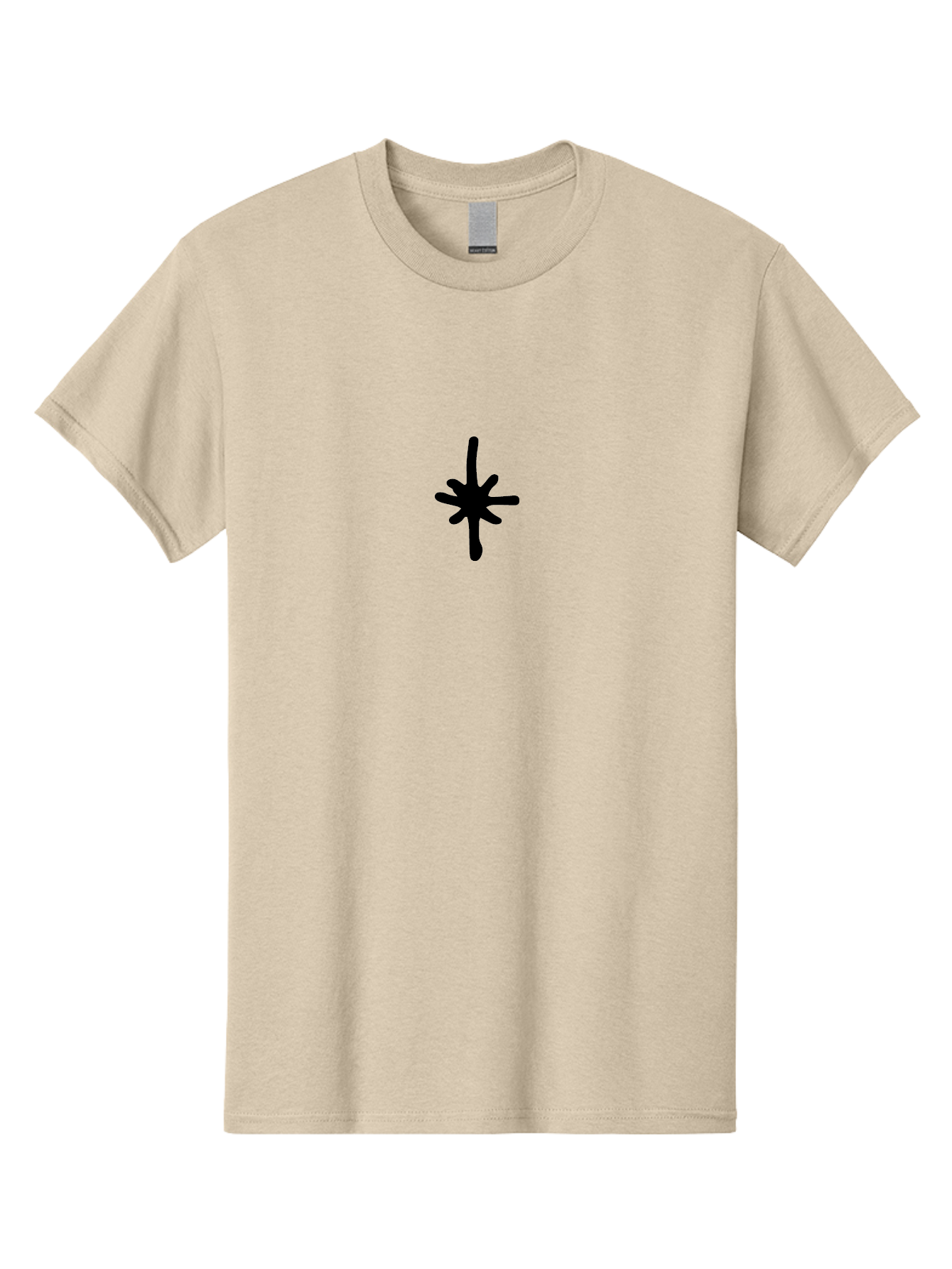Asterisk-1 Men'S Graphic Tee, 100% Cotton, Comfortable Casual Summer Wear, Machine Washable, Black Asterisk Symbol, Simple Design, Graphic Element, Minimalist Art, Abstract Shape, Symbol, Typography -  Aaa744