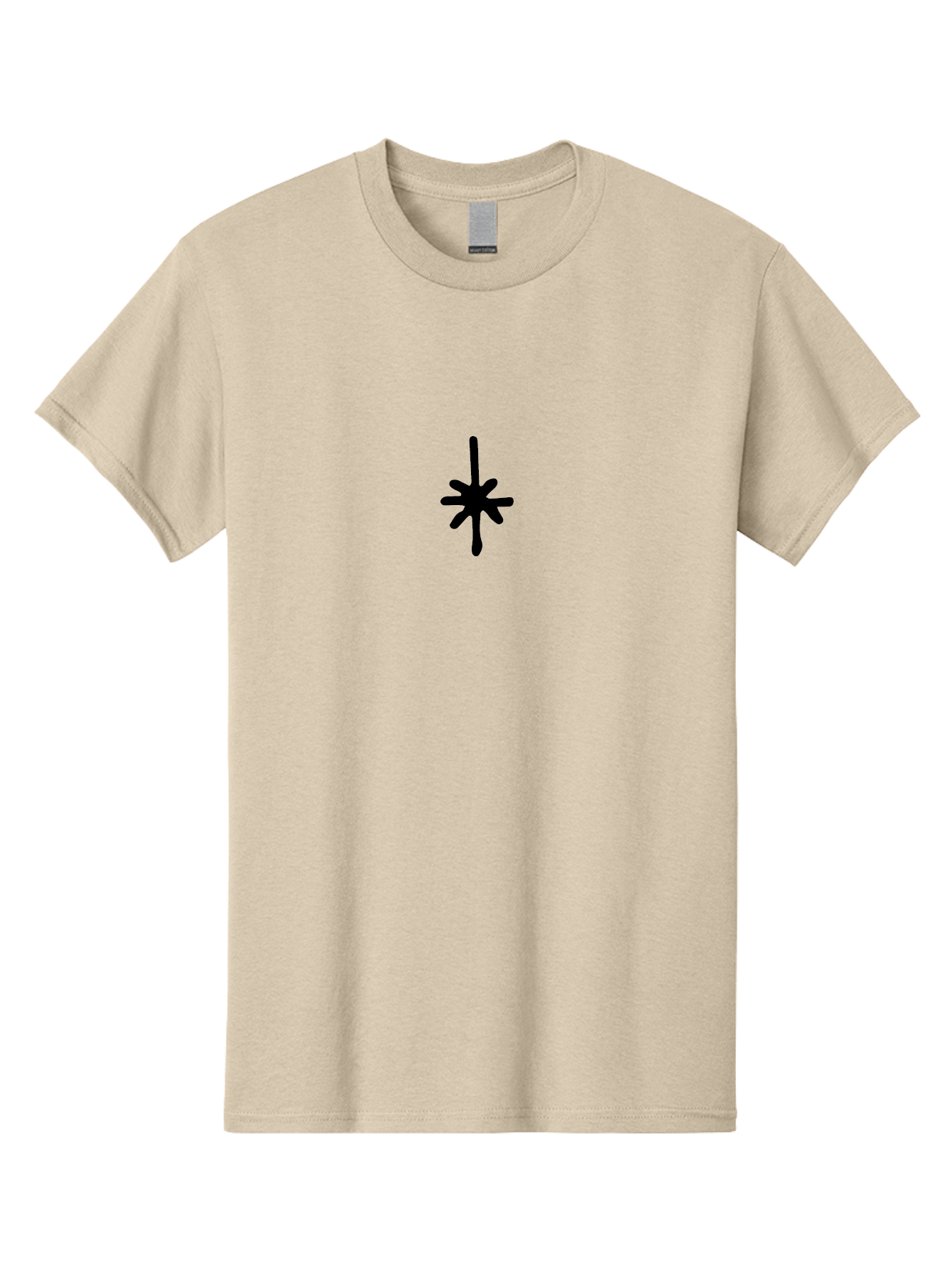 Asterisk-2 Men'S Graphic Tee, 100% Cotton, Comfortable Casual Summer Wear, Machine Washable, Asterisk Symbol, Typography, Black Symbol, Simple Design, Minimalist Icon, Graphic Element, Abstract Art -  Aaa745