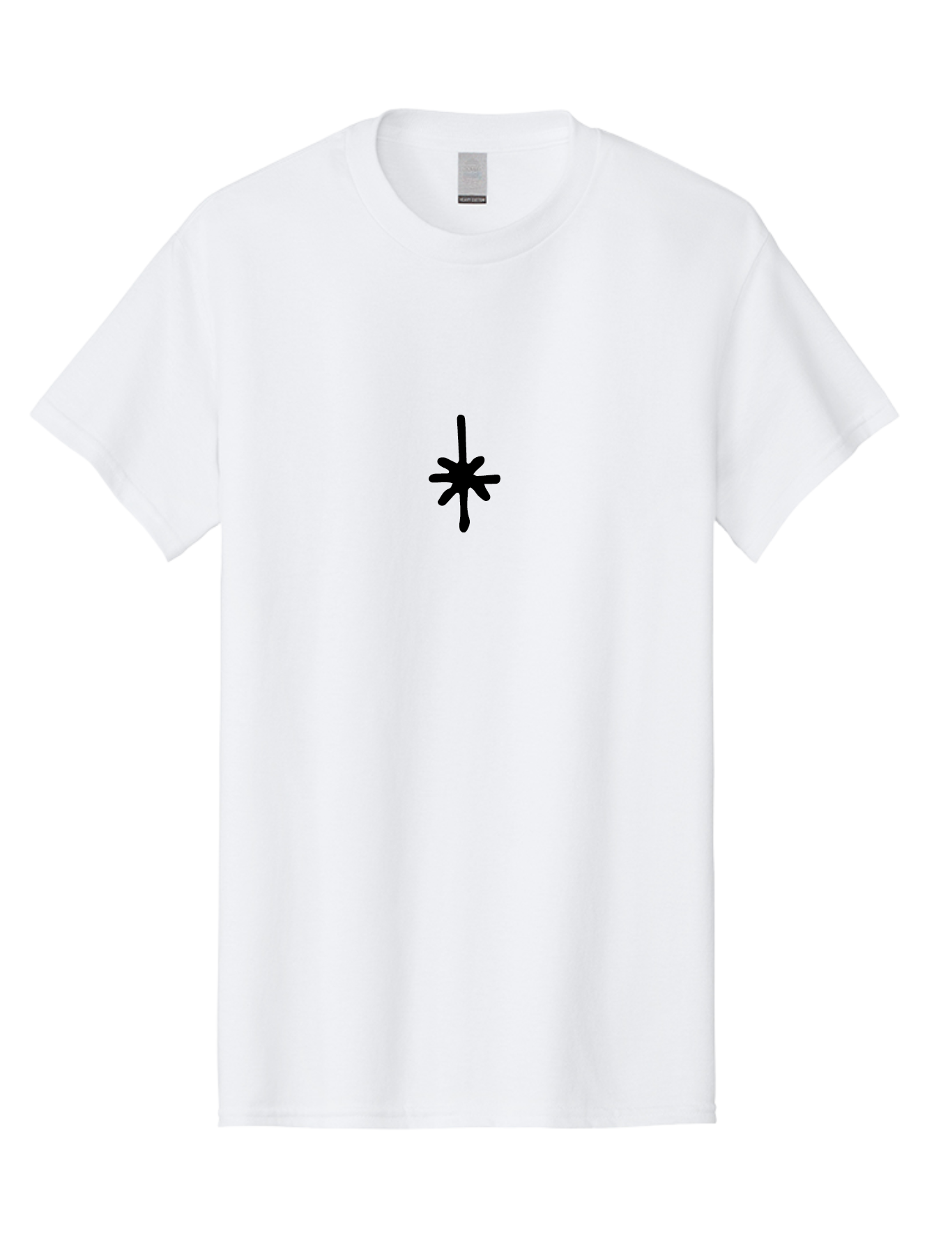 Asterisk-2 Men'S Graphic Tee, 100% Cotton, Comfortable Casual Summer Wear, Machine Washable, Asterisk Symbol, Typography, Black Symbol, Simple Design, Minimalist Icon, Graphic Element, Abstract Art -  Aaa745