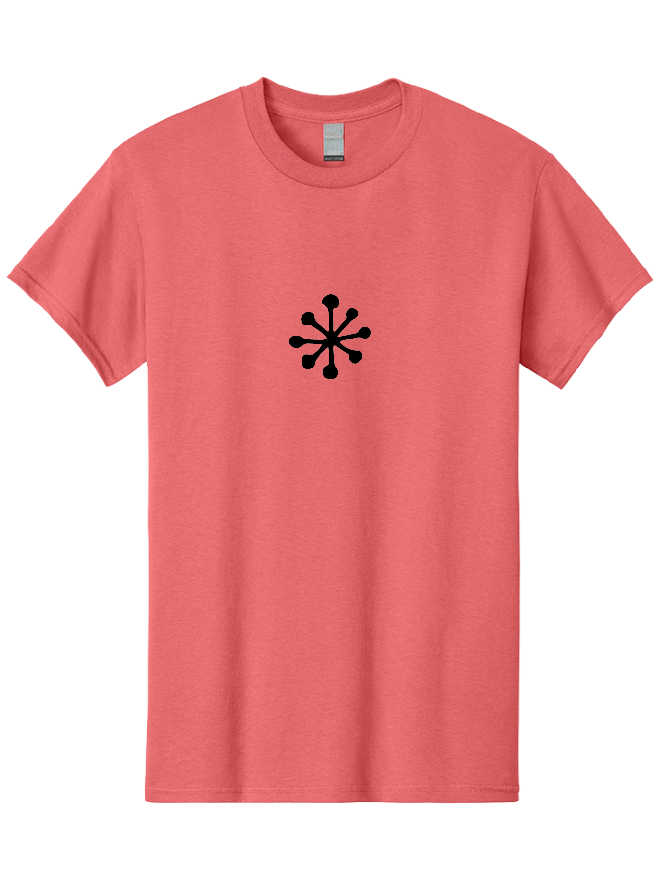 Asterisk-Symbol Men'S Graphic Tee, 100% Cotton, Comfortable Casual Summer Wear, Machine Washable, Asterisk Symbol, Black Asterisk, Abstract Design, Simple Graphics, Minimalist Art, Modern Logo, Symbol Icon -  Aaa747