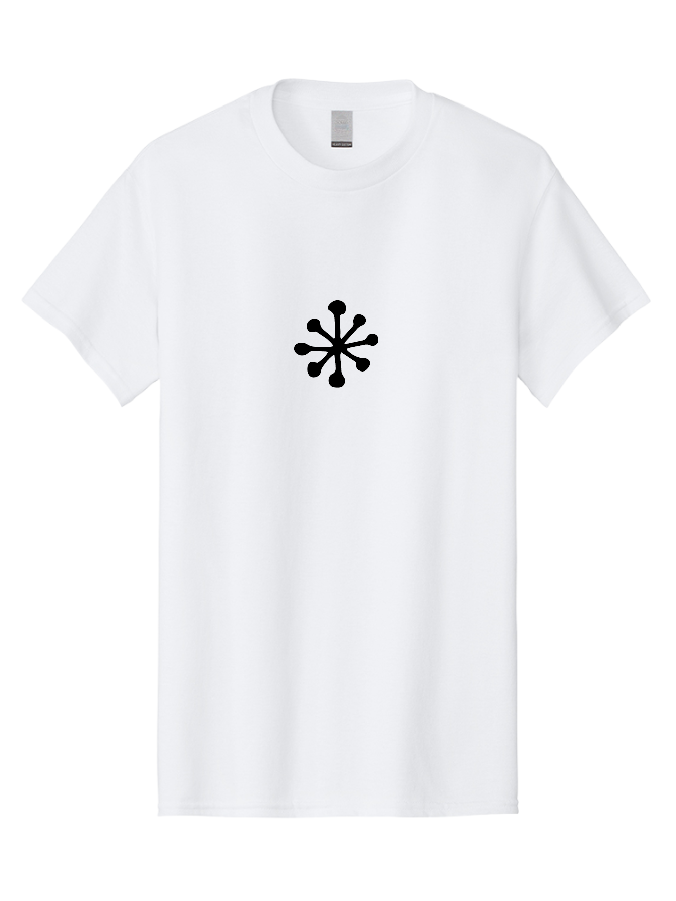 Asterisk-Symbol Men'S Graphic Tee, 100% Cotton, Comfortable Casual Summer Wear, Machine Washable, Asterisk Symbol, Black Asterisk, Abstract Design, Simple Graphics, Minimalist Art, Modern Logo, Symbol Icon -  Aaa747