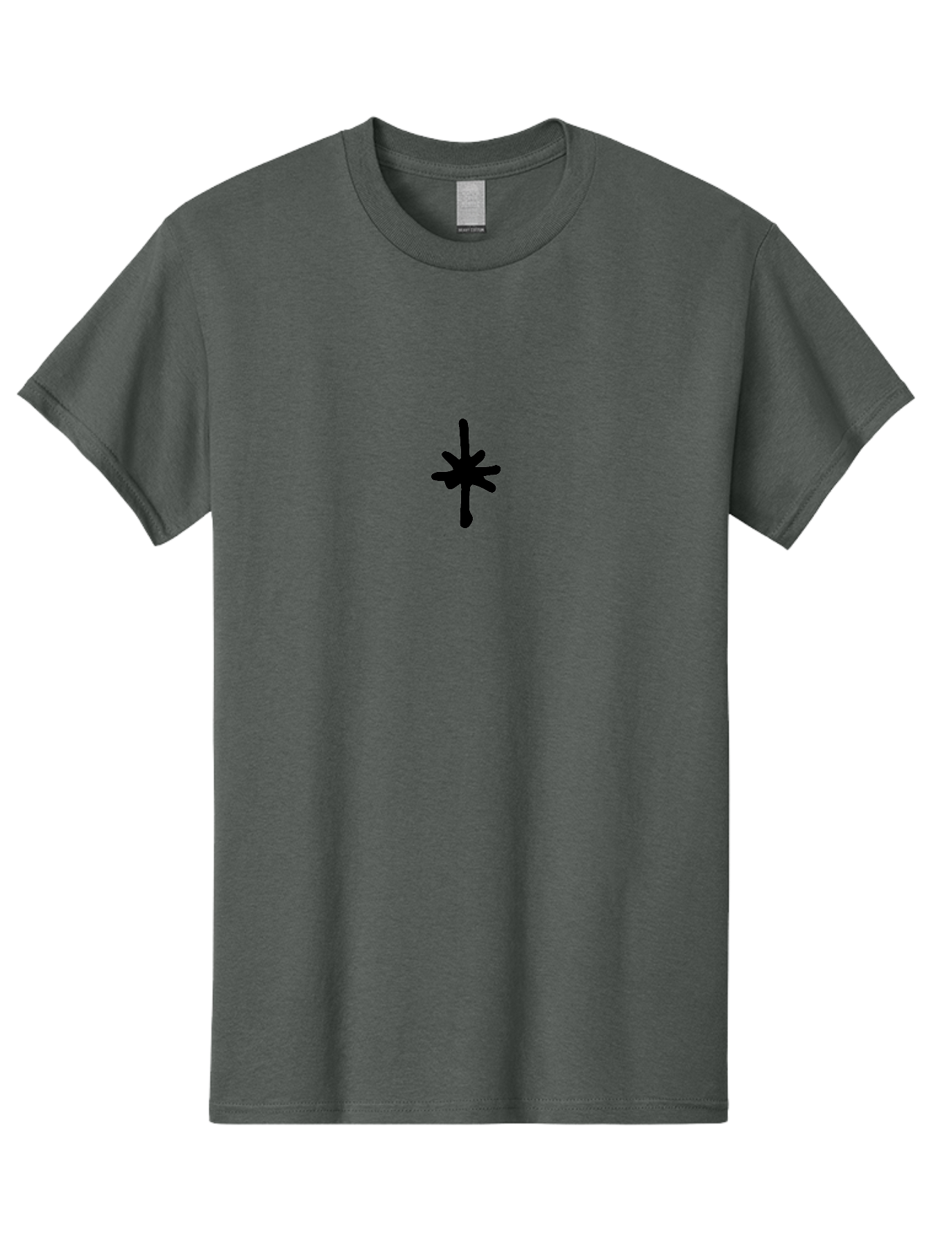 Asterisk Men'S Graphic Tee, 100% Cotton, Comfortable Casual Summer Wear, Machine Washable, Asterisk Symbol, Black Asterisk, Symbol Design, Graphic Element, Abstract Shape, Simple Icon, Minimalist Art, Symbolic Representation -  Aaa748