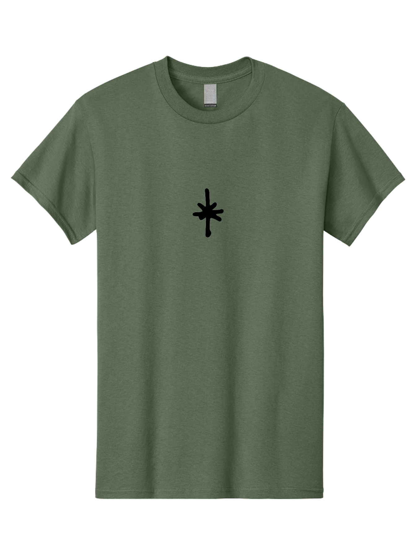 Asterisk Men'S Graphic Tee, 100% Cotton, Comfortable Casual Summer Wear, Machine Washable, Asterisk Symbol, Black Asterisk, Symbol Design, Graphic Element, Abstract Shape, Simple Icon, Minimalist Art, Symbolic Representation -  Aaa748