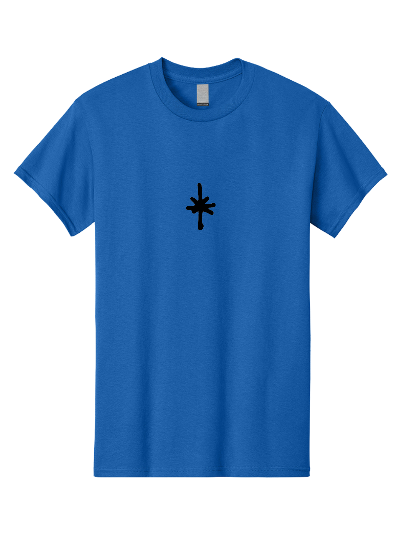 Asterisk Men'S Graphic Tee, 100% Cotton, Comfortable Casual Summer Wear, Machine Washable, Asterisk Symbol, Black Asterisk, Symbol Design, Graphic Element, Abstract Shape, Simple Icon, Minimalist Art, Symbolic Representation -  Aaa748