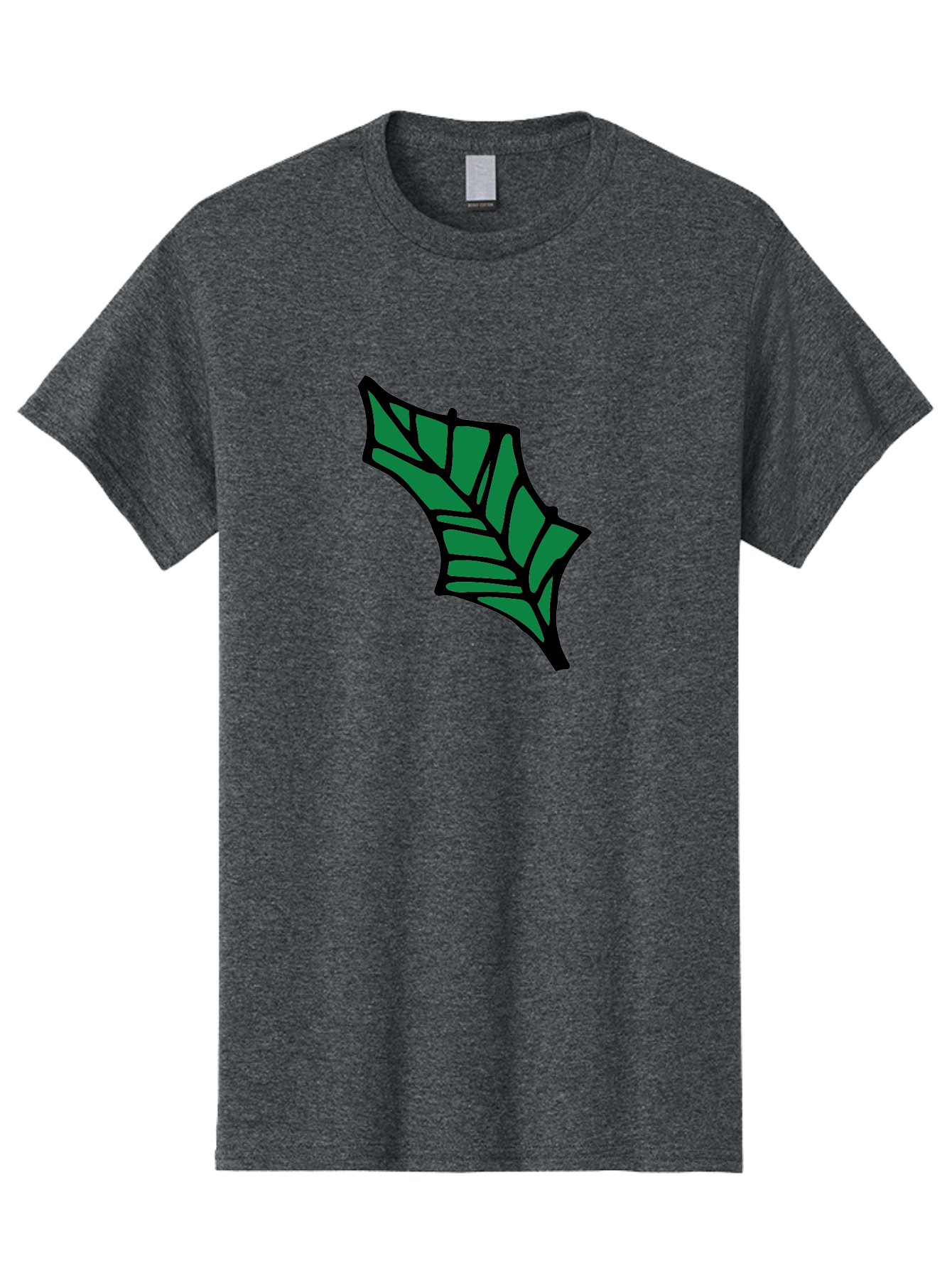 Bat-Wing-1 Men'S Graphic Tee, 100% Cotton, Comfortable Casual Summer Wear, Machine Washable, Bat, Black Outline, Green Fill, Abstract Shapes, Wing Pattern, Wildlife Art, Simple Design, Cartoon Style -  Aaa751