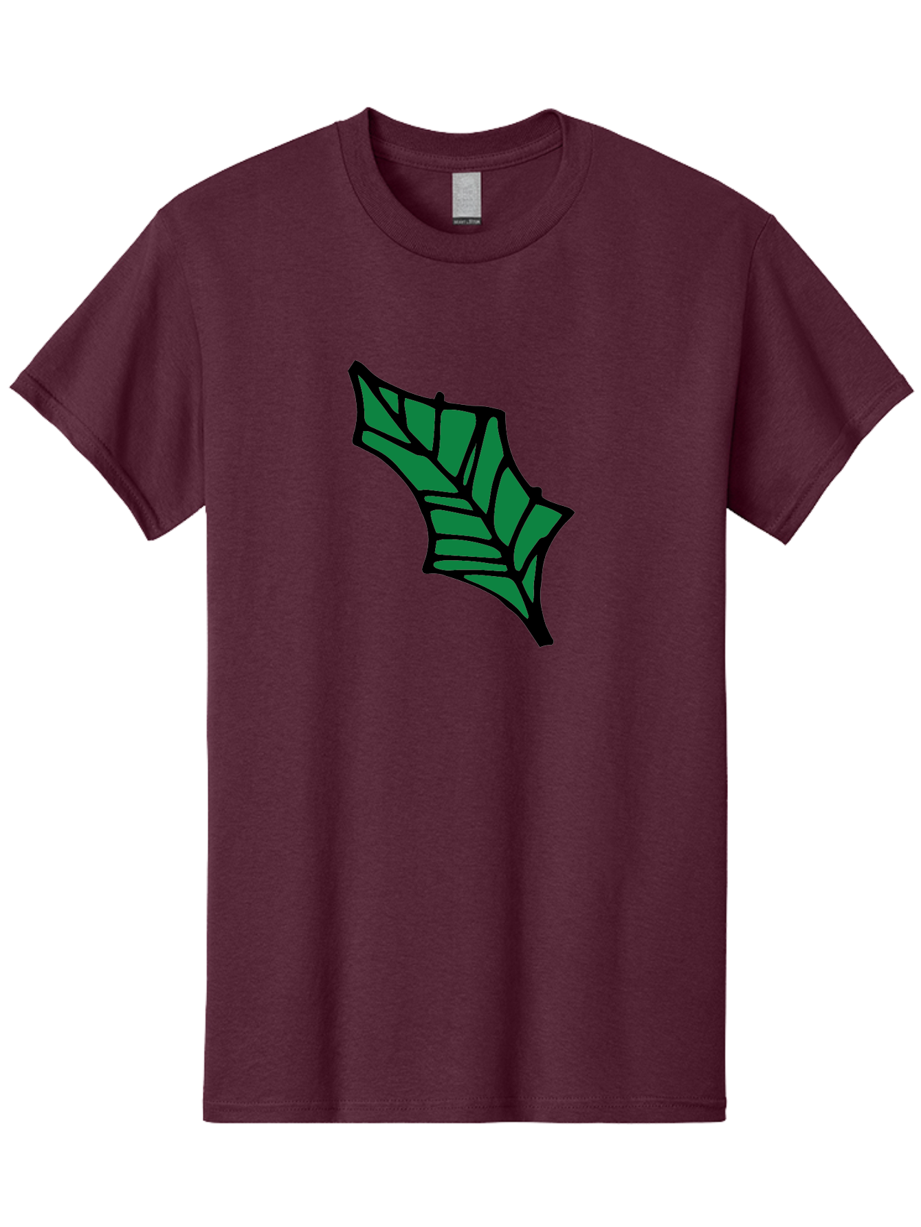 Bat-Wing-1 Men'S Graphic Tee, 100% Cotton, Comfortable Casual Summer Wear, Machine Washable, Bat, Black Outline, Green Fill, Abstract Shapes, Wing Pattern, Wildlife Art, Simple Design, Cartoon Style -  Aaa751