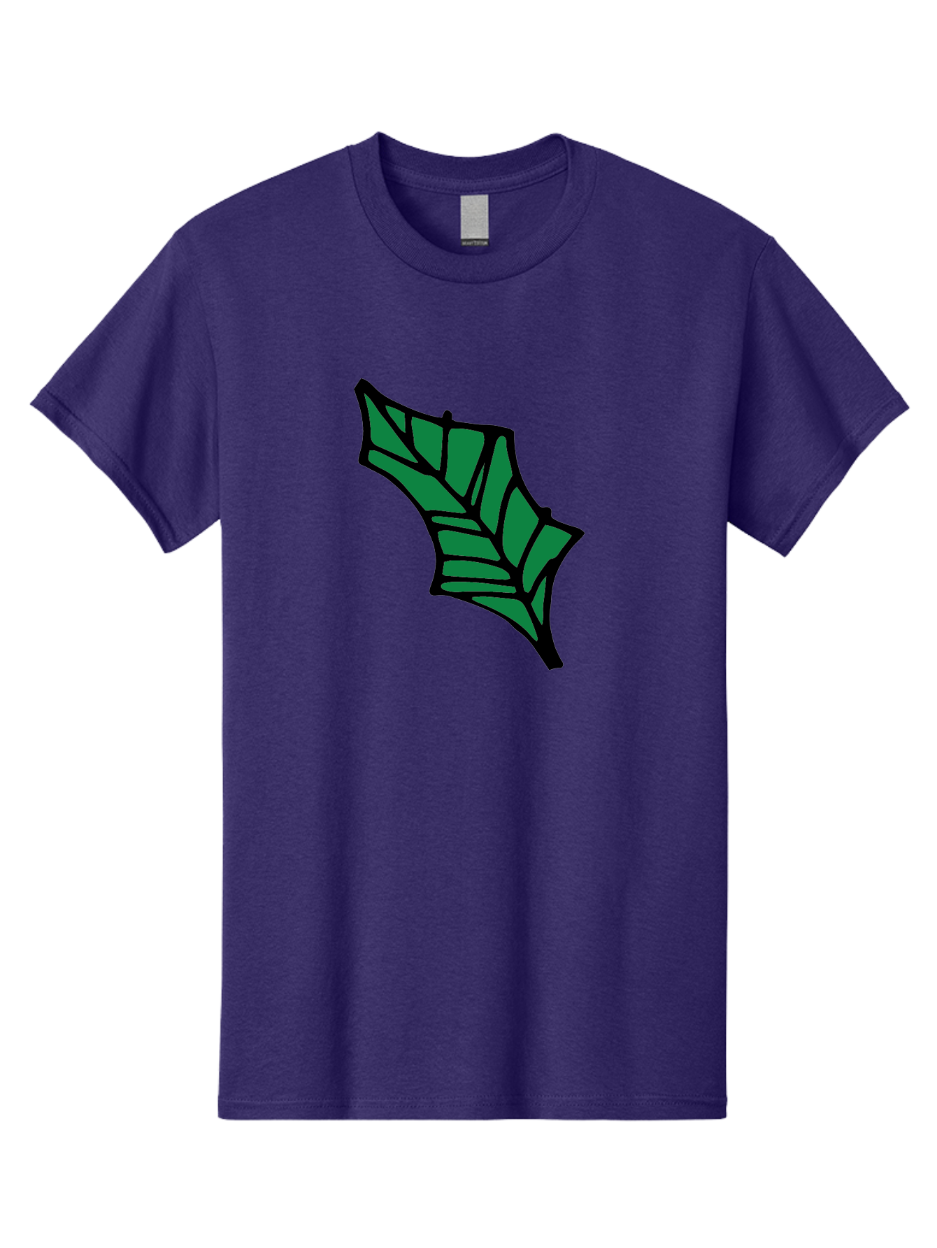 Bat-Wing-1 Men'S Graphic Tee, 100% Cotton, Comfortable Casual Summer Wear, Machine Washable, Bat, Black Outline, Green Fill, Abstract Shapes, Wing Pattern, Wildlife Art, Simple Design, Cartoon Style -  Aaa751