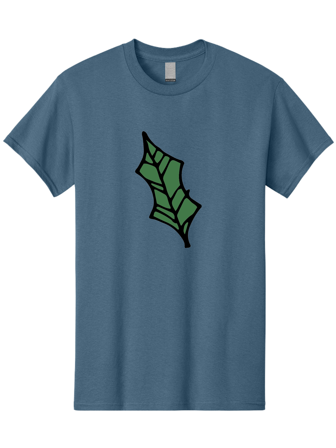 Bat-Wing Men'S Graphic Tee, 100% Cotton, Comfortable Casual Summer Wear, Machine Washable, Cartoon Bat, Simple Design, Dark Green, Black Outline, Geometric Shapes, Cartoon Style, Simple Illustration, Bat Symbol, Graphic Element -  Aaa752