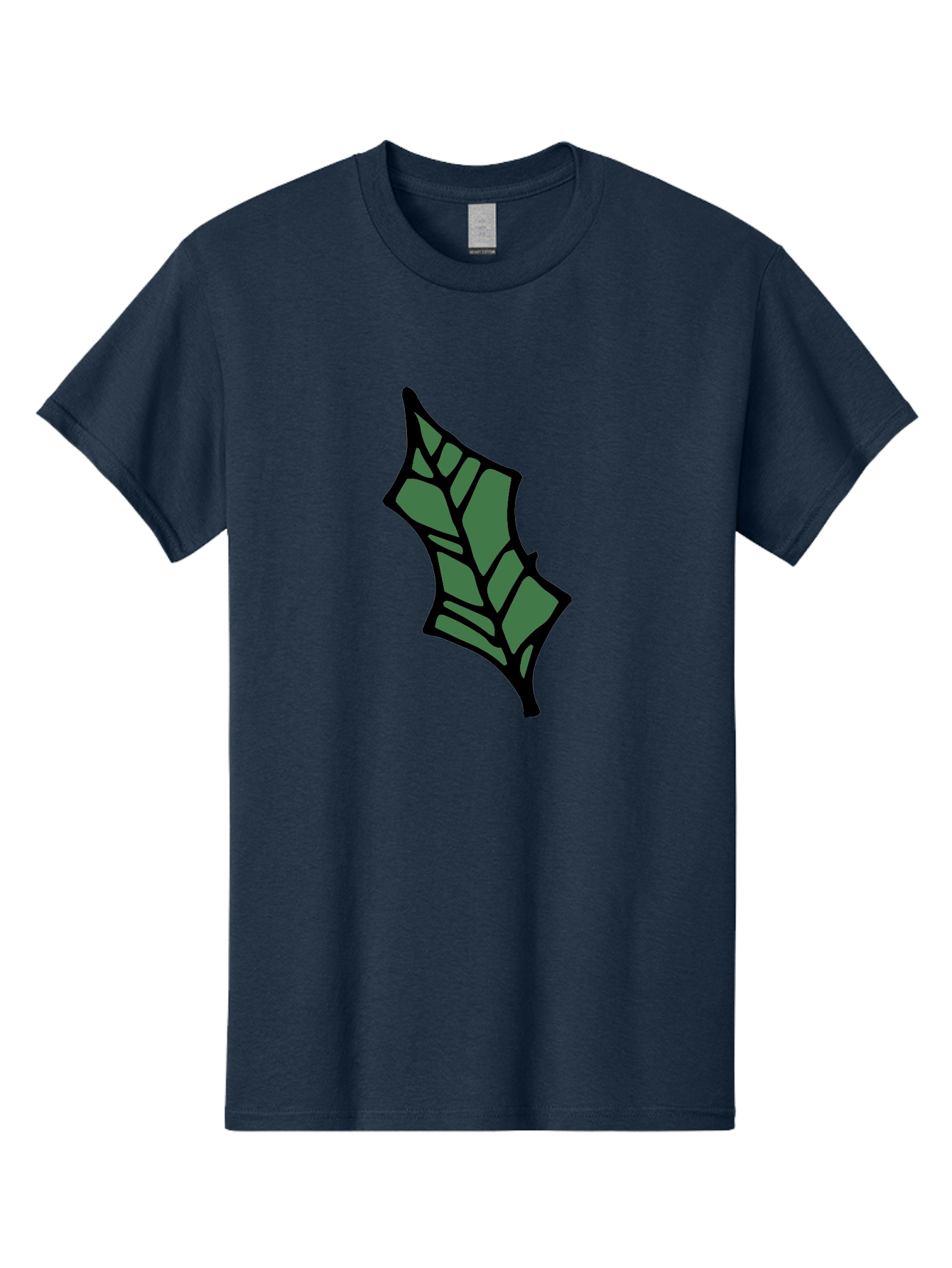 Bat-Wing Men'S Graphic Tee, 100% Cotton, Comfortable Casual Summer Wear, Machine Washable, Cartoon Bat, Simple Design, Dark Green, Black Outline, Geometric Shapes, Cartoon Style, Simple Illustration, Bat Symbol, Graphic Element -  Aaa752