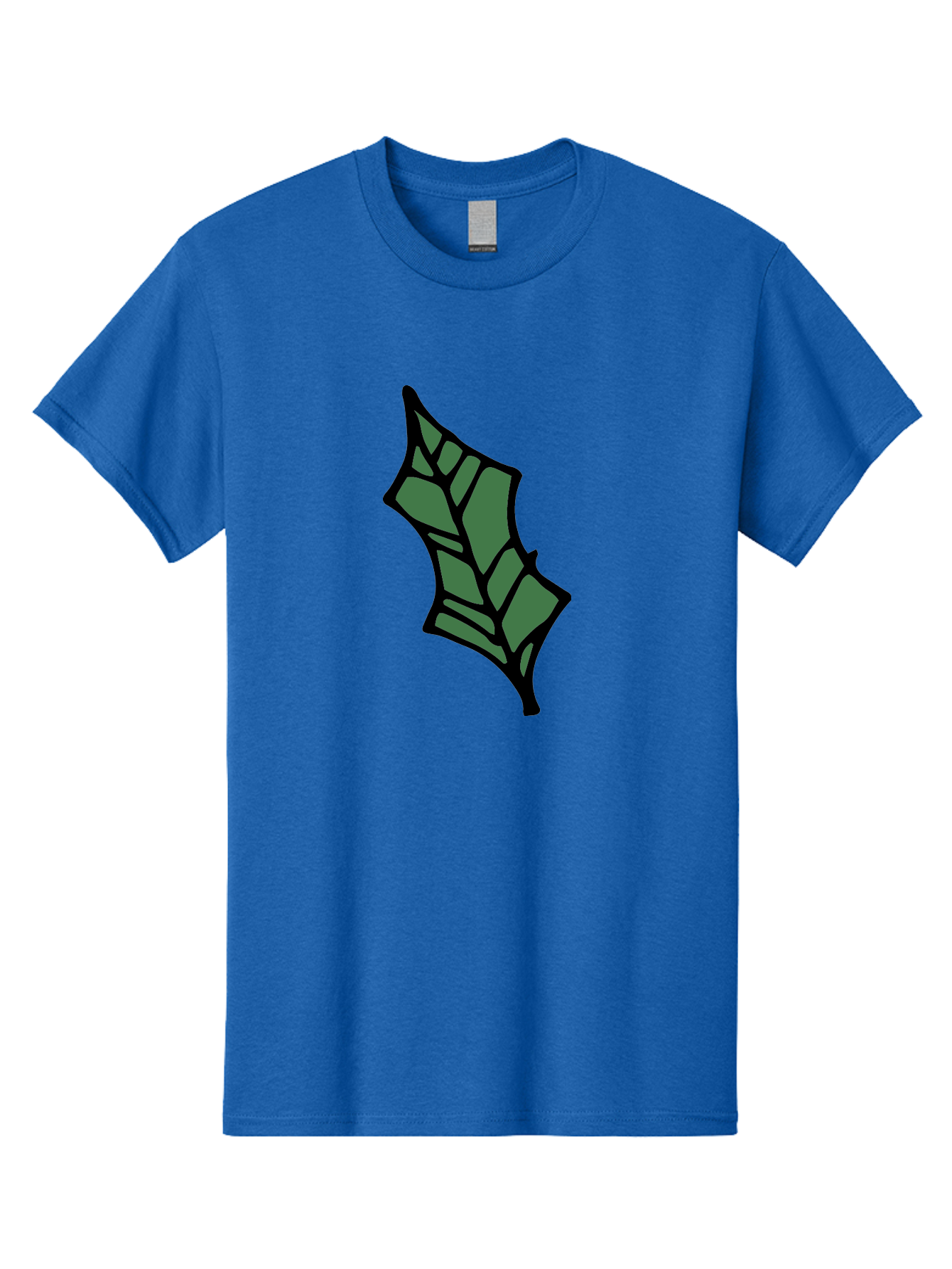 Bat-Wing Men'S Graphic Tee, 100% Cotton, Comfortable Casual Summer Wear, Machine Washable, Cartoon Bat, Simple Design, Dark Green, Black Outline, Geometric Shapes, Cartoon Style, Simple Illustration, Bat Symbol, Graphic Element -  Aaa752