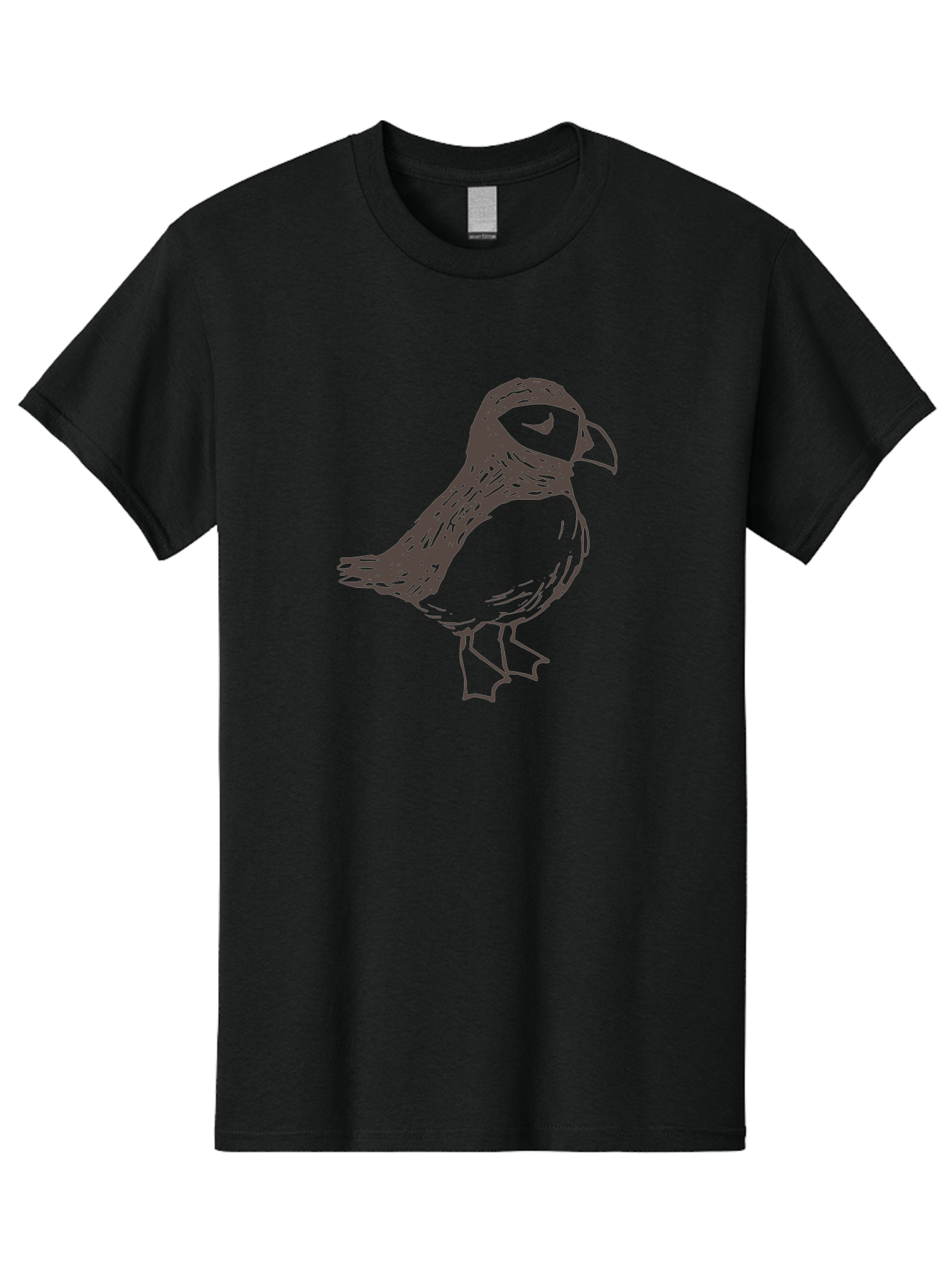 Bird Men'S Graphic Tee, 100% Cotton, Comfortable Casual Summer Wear, Machine Washable, Sketch Of Bird, Bird Drawing, Simple Art, Minimalist Design, Bird Species, Wildlife Illustration, Birdwatching, Nature Art -  Aaa757