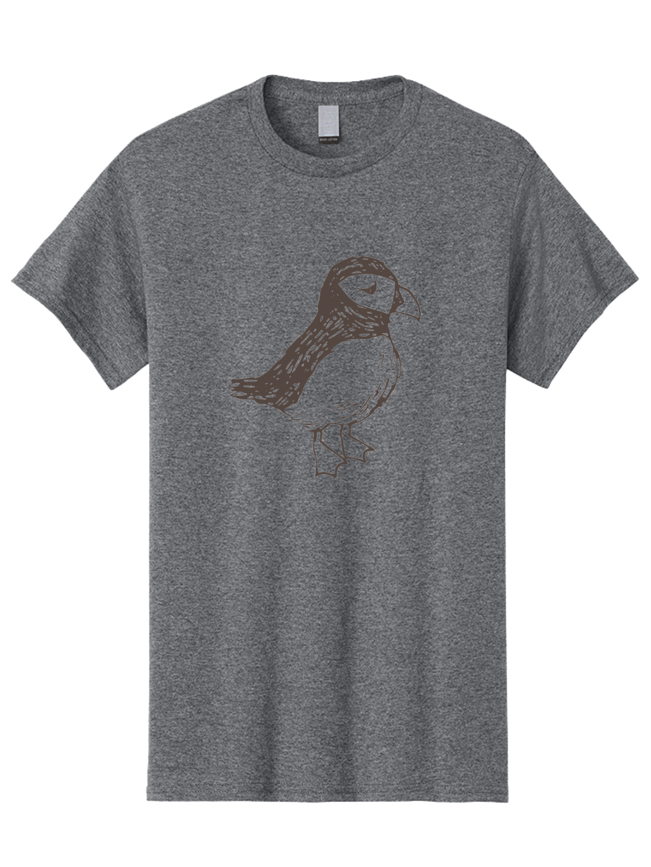 Bird Men'S Graphic Tee, 100% Cotton, Comfortable Casual Summer Wear, Machine Washable, Sketch Of Bird, Bird Drawing, Simple Art, Minimalist Design, Bird Species, Wildlife Illustration, Birdwatching, Nature Art -  Aaa757