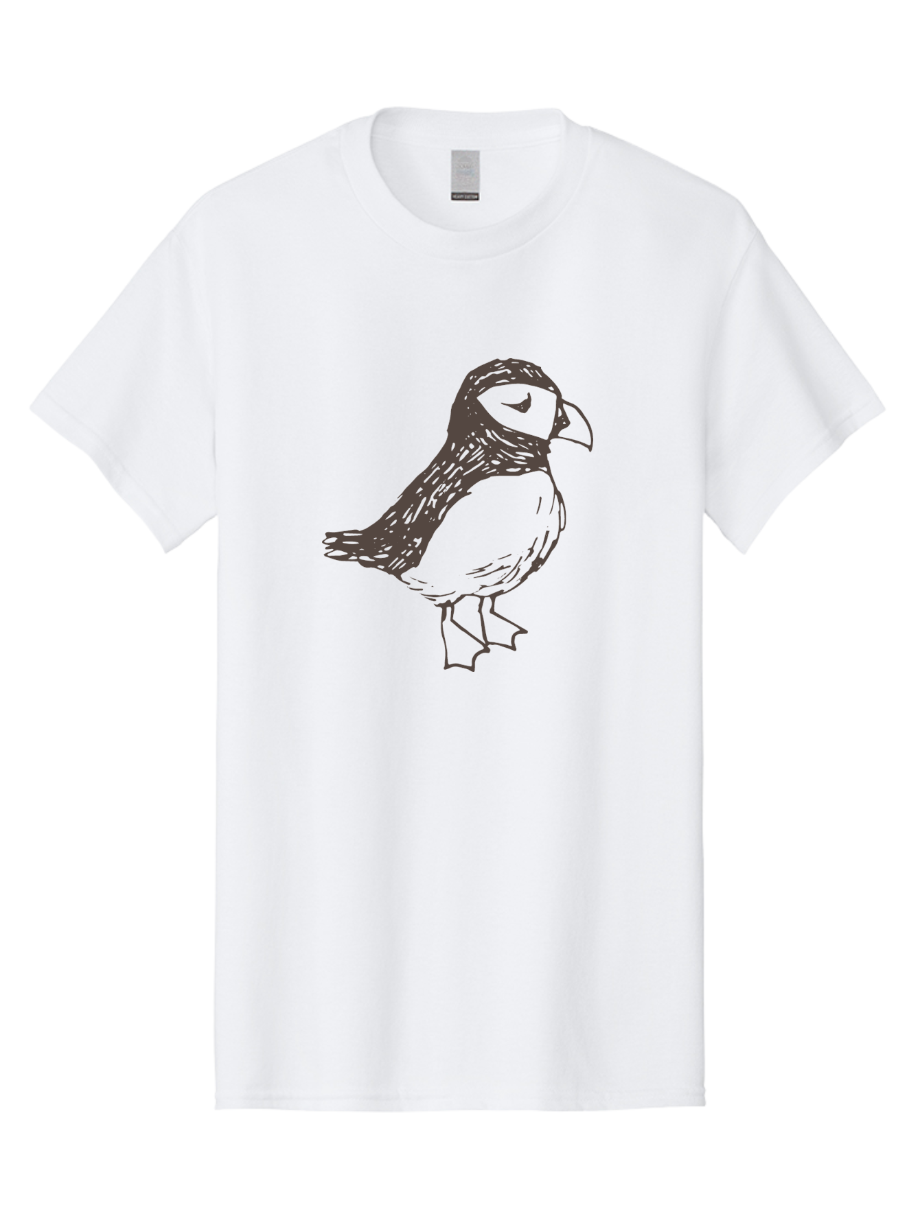 Bird Men'S Graphic Tee, 100% Cotton, Comfortable Casual Summer Wear, Machine Washable, Sketch Of Bird, Bird Drawing, Simple Art, Minimalist Design, Bird Species, Wildlife Illustration, Birdwatching, Nature Art -  Aaa757