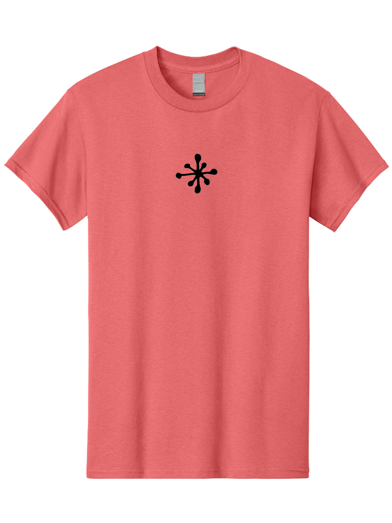 Black-Ink-Splatter Men'S Graphic Tee, 100% Cotton, Comfortable Casual Summer Wear, Machine Washable, Black Splat, Abstract Design, Modern Art, Splattered Shape, Creative Symbol, Graphic Element, Dynamic Pattern, Artistic Expression -  Aaa760