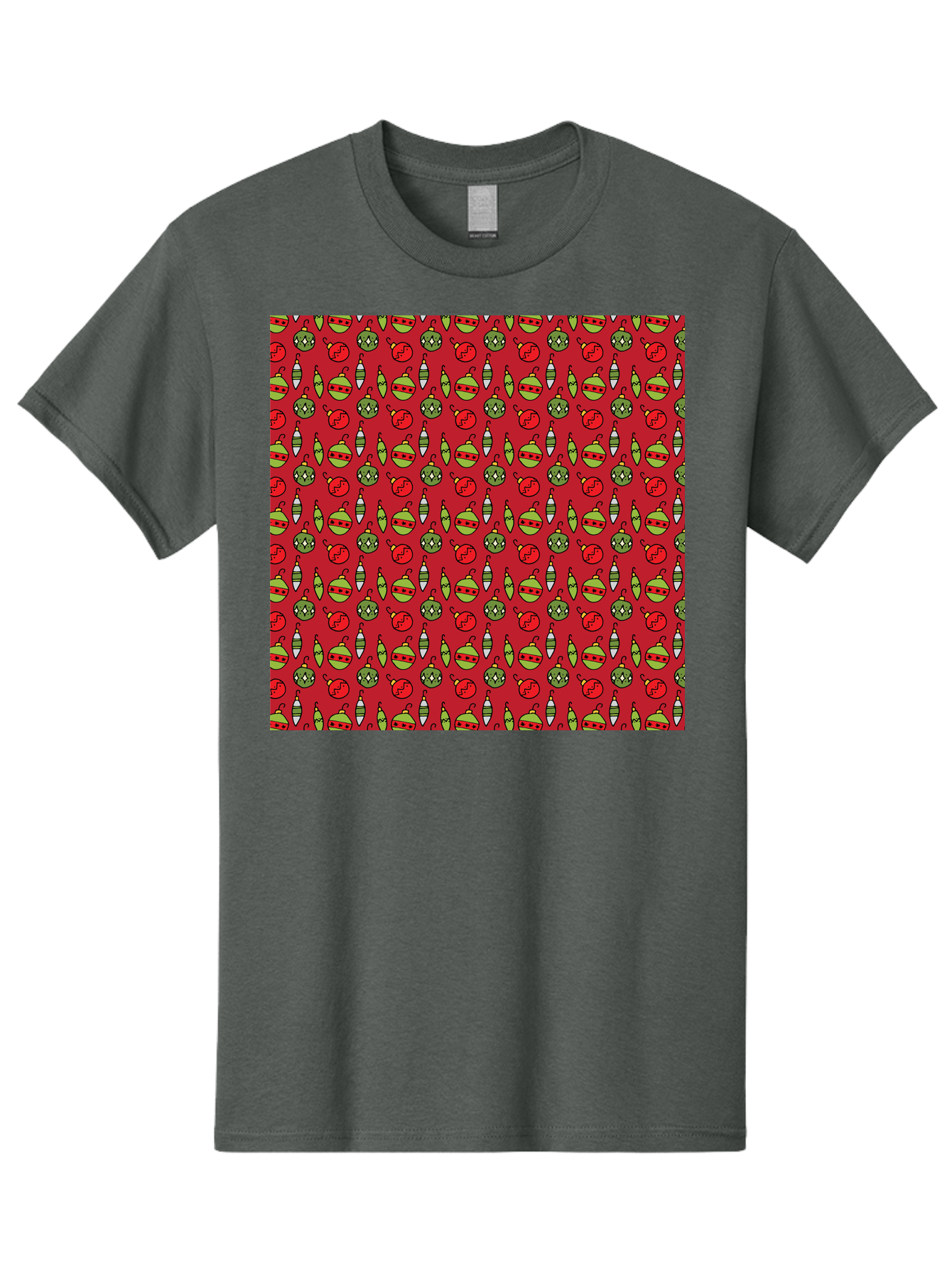 Bombs-Pattern Men'S Graphic Tee, 100% Cotton, Comfortable Casual Summer Wear, Machine Washable, Bombs And Emoji, Cartoon Graphics, War Symbols, Red Background, Green And Red Colors, Cute Illustrations, Funny Patterns, Danger Signs, -  Aaa770