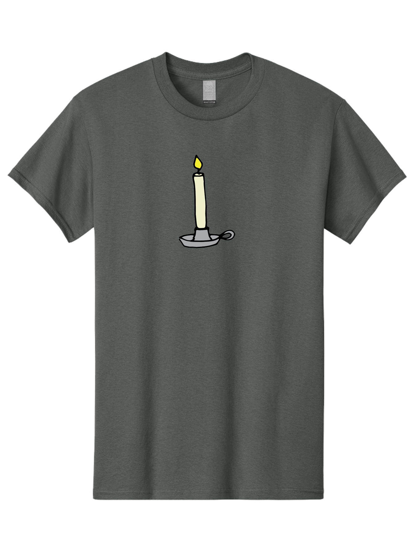 Candle-2 Men'S Graphic Tee, 100% Cotton, Comfortable Casual Summer Wear, Machine Washable, Lit Candle, Candle Holder, Warm Lighting, Relaxing Ambiance, Peaceful Atmosphere, Soft Glow, Serene Moment, Ambiance, Candlelight, Relaxation, -  Aaa775