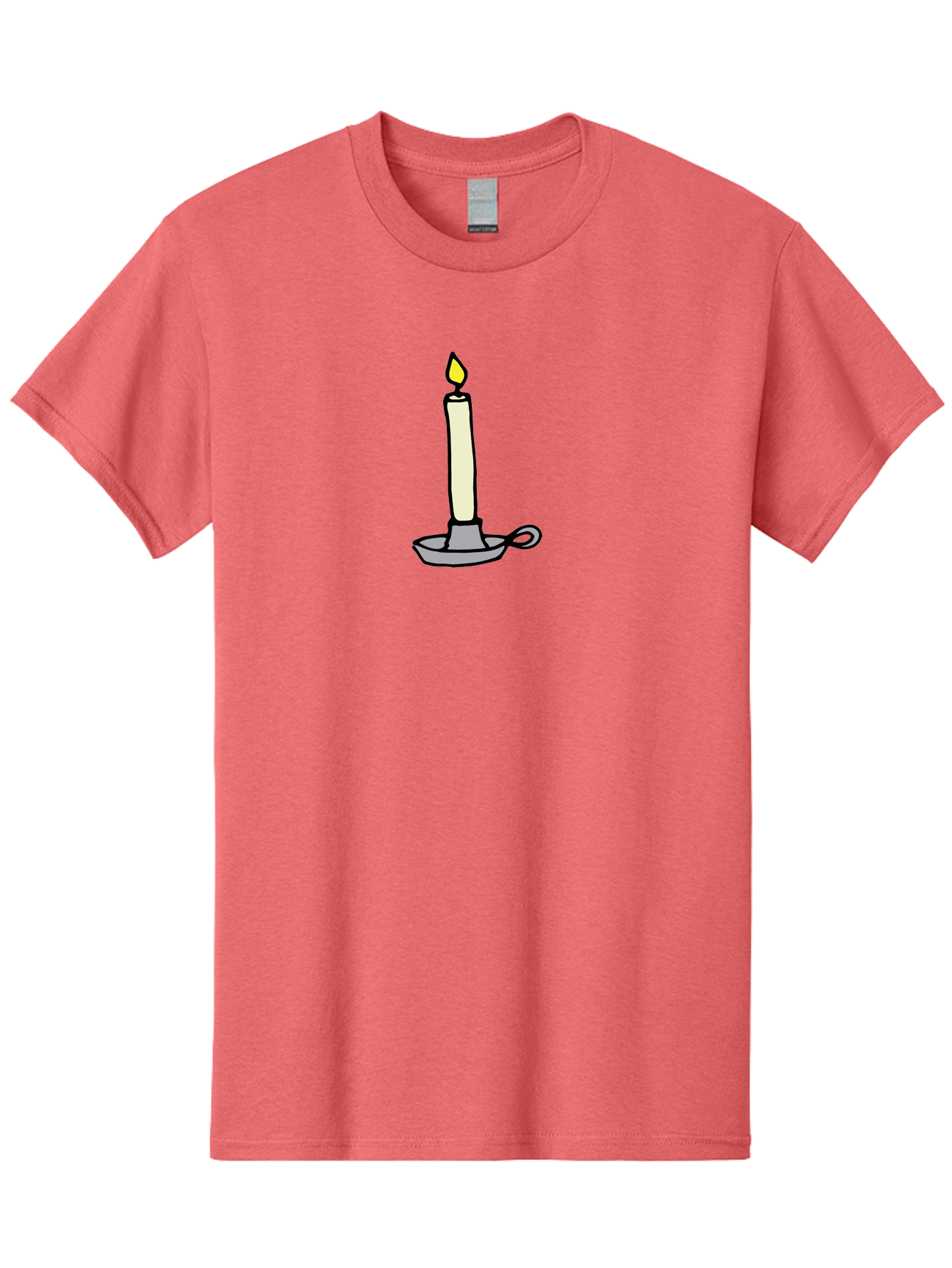 Candle-2 Men'S Graphic Tee, 100% Cotton, Comfortable Casual Summer Wear, Machine Washable, Lit Candle, Candle Holder, Warm Lighting, Relaxing Ambiance, Peaceful Atmosphere, Soft Glow, Serene Moment, Ambiance, Candlelight, Relaxation, -  Aaa775