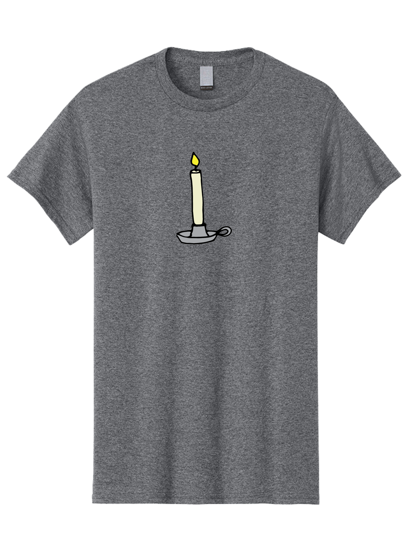 Candle-2 Men'S Graphic Tee, 100% Cotton, Comfortable Casual Summer Wear, Machine Washable, Lit Candle, Candle Holder, Warm Lighting, Relaxing Ambiance, Peaceful Atmosphere, Soft Glow, Serene Moment, Ambiance, Candlelight, Relaxation, -  Aaa775
