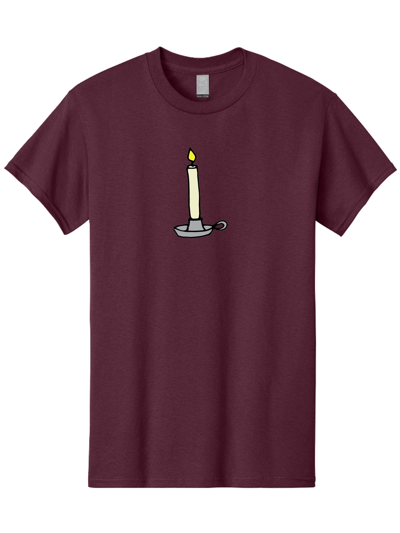 Candle-2 Men'S Graphic Tee, 100% Cotton, Comfortable Casual Summer Wear, Machine Washable, Lit Candle, Candle Holder, Warm Lighting, Relaxing Ambiance, Peaceful Atmosphere, Soft Glow, Serene Moment, Ambiance, Candlelight, Relaxation, -  Aaa775
