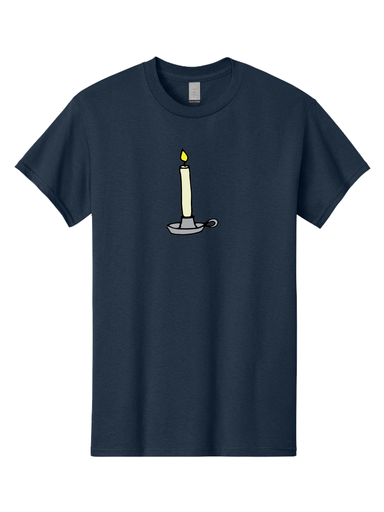 Candle-2 Men'S Graphic Tee, 100% Cotton, Comfortable Casual Summer Wear, Machine Washable, Lit Candle, Candle Holder, Warm Lighting, Relaxing Ambiance, Peaceful Atmosphere, Soft Glow, Serene Moment, Ambiance, Candlelight, Relaxation, -  Aaa775